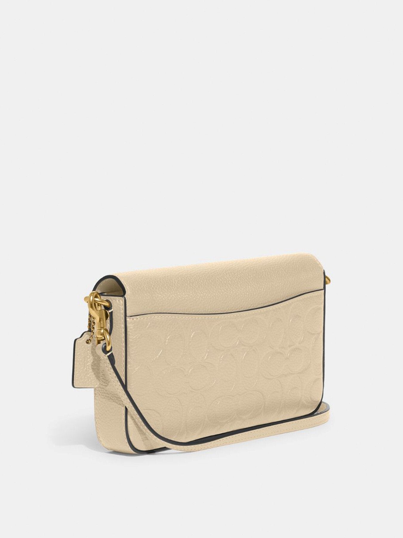 Signature Leather Wyn Crossbody Bag Ivory