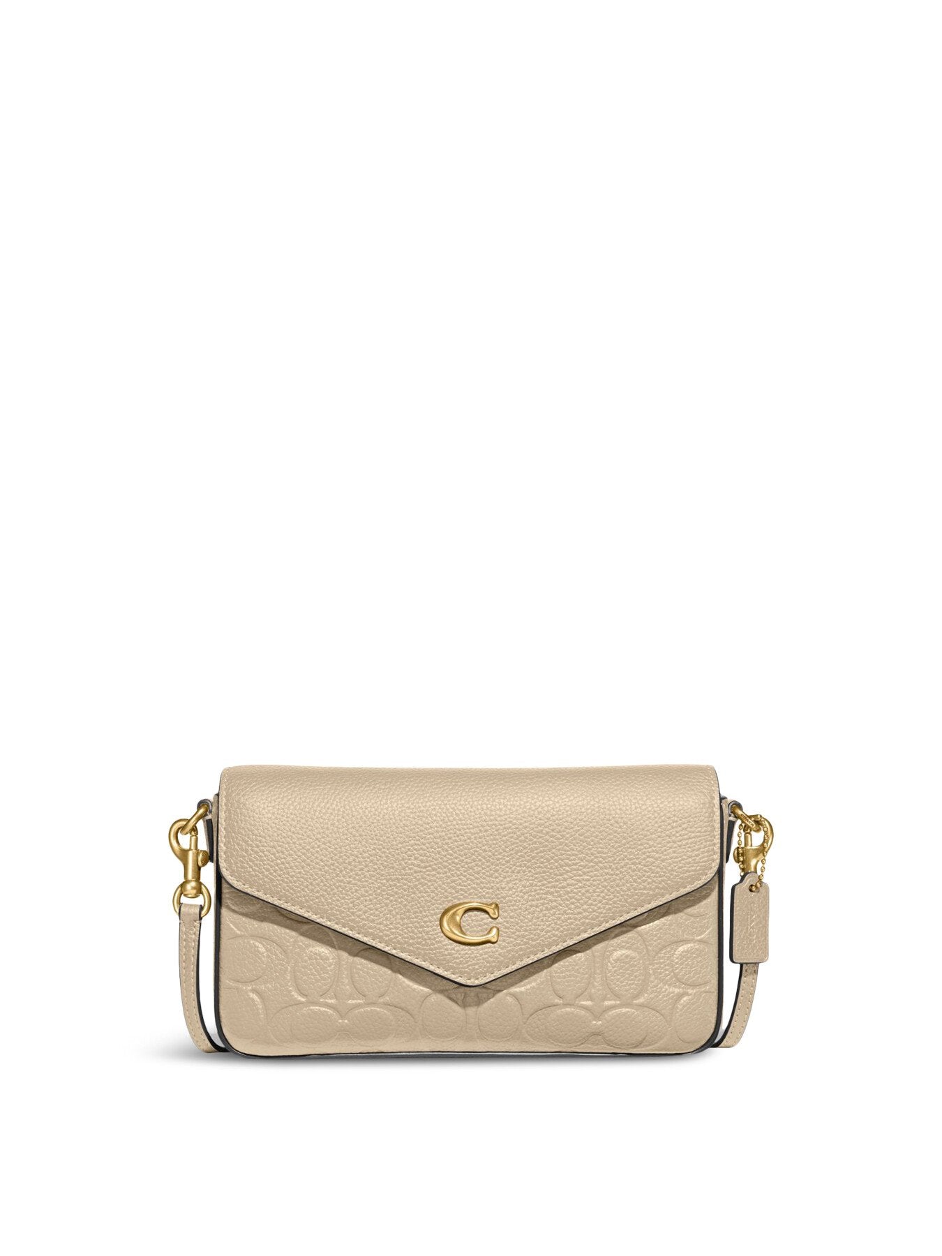 Signature Leather Wyn Crossbody Bag Ivory