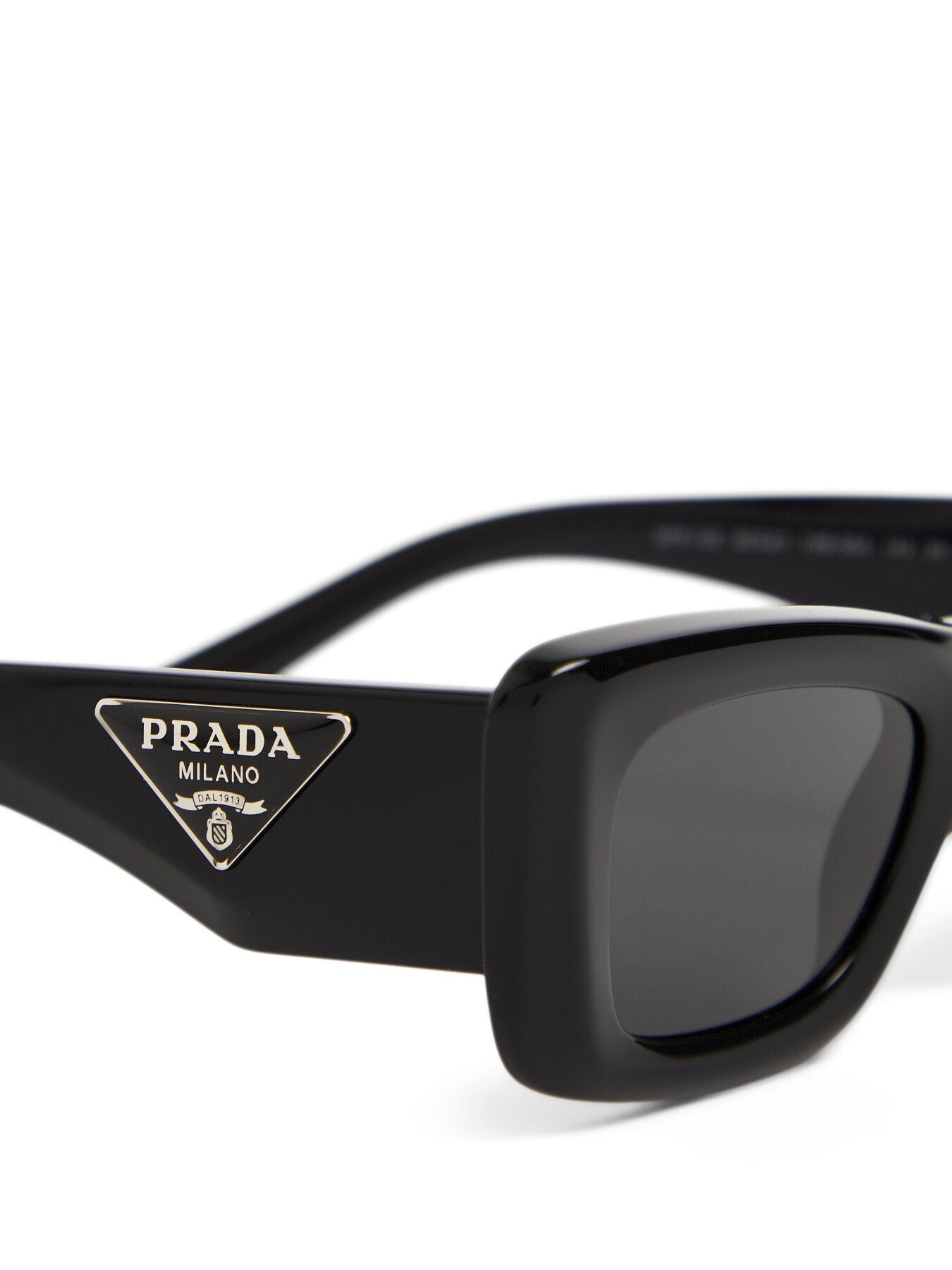 PR 13ZS Rectangular Geometric Acetate Sunglasses