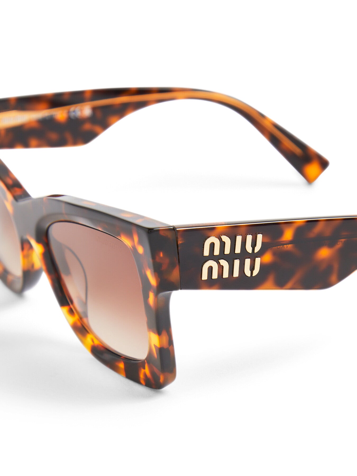 MU 08WS Rectangular Cat Eye Acetate Sunglasses