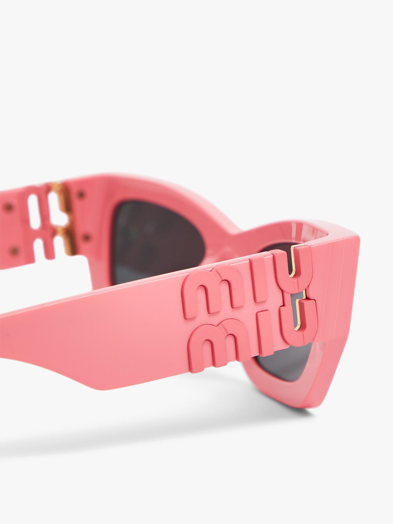 MU 09WS Thick Frame Logo Acetate Sunglasses