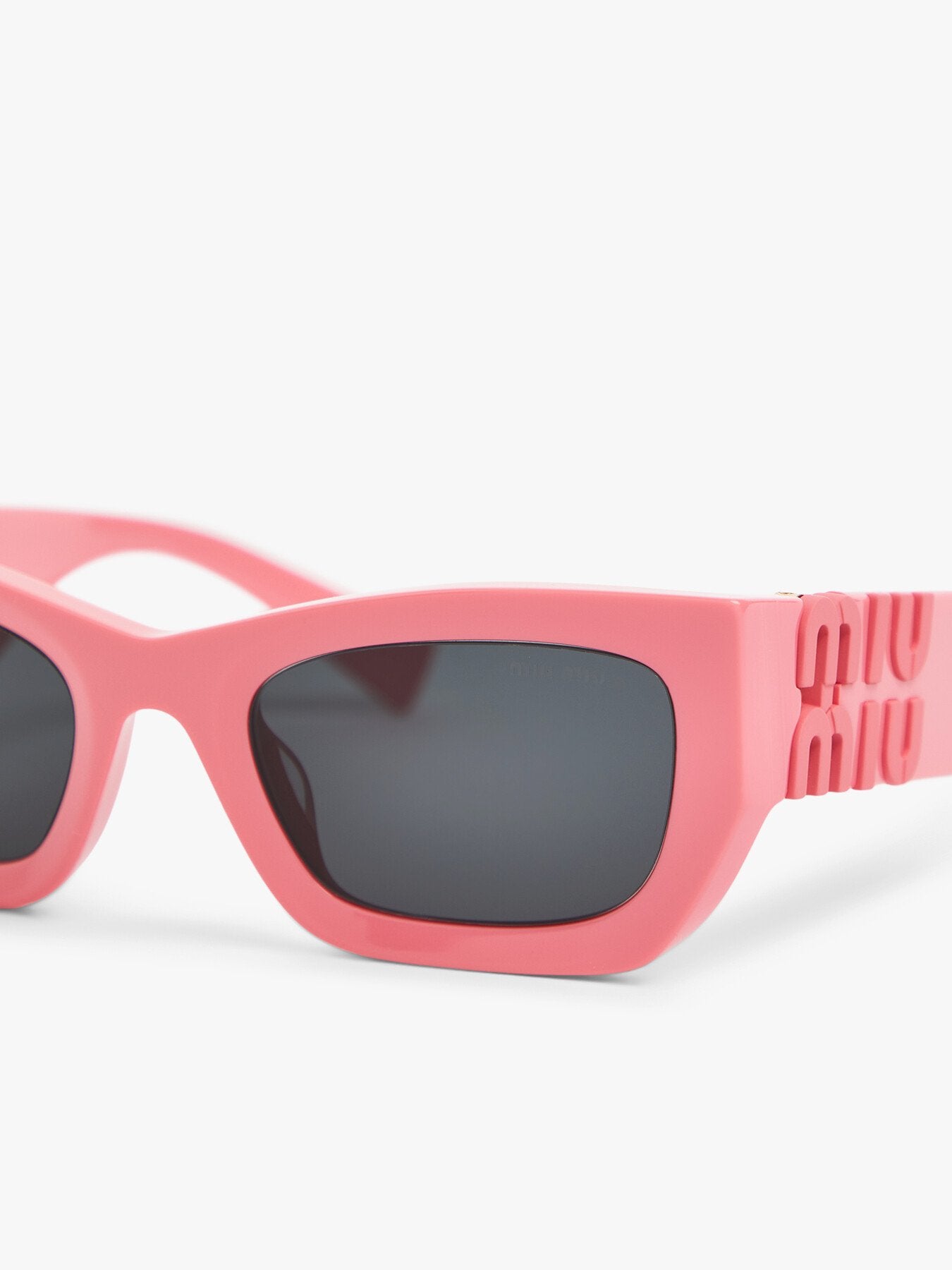 MU 09WS Thick Frame Logo Acetate Sunglasses