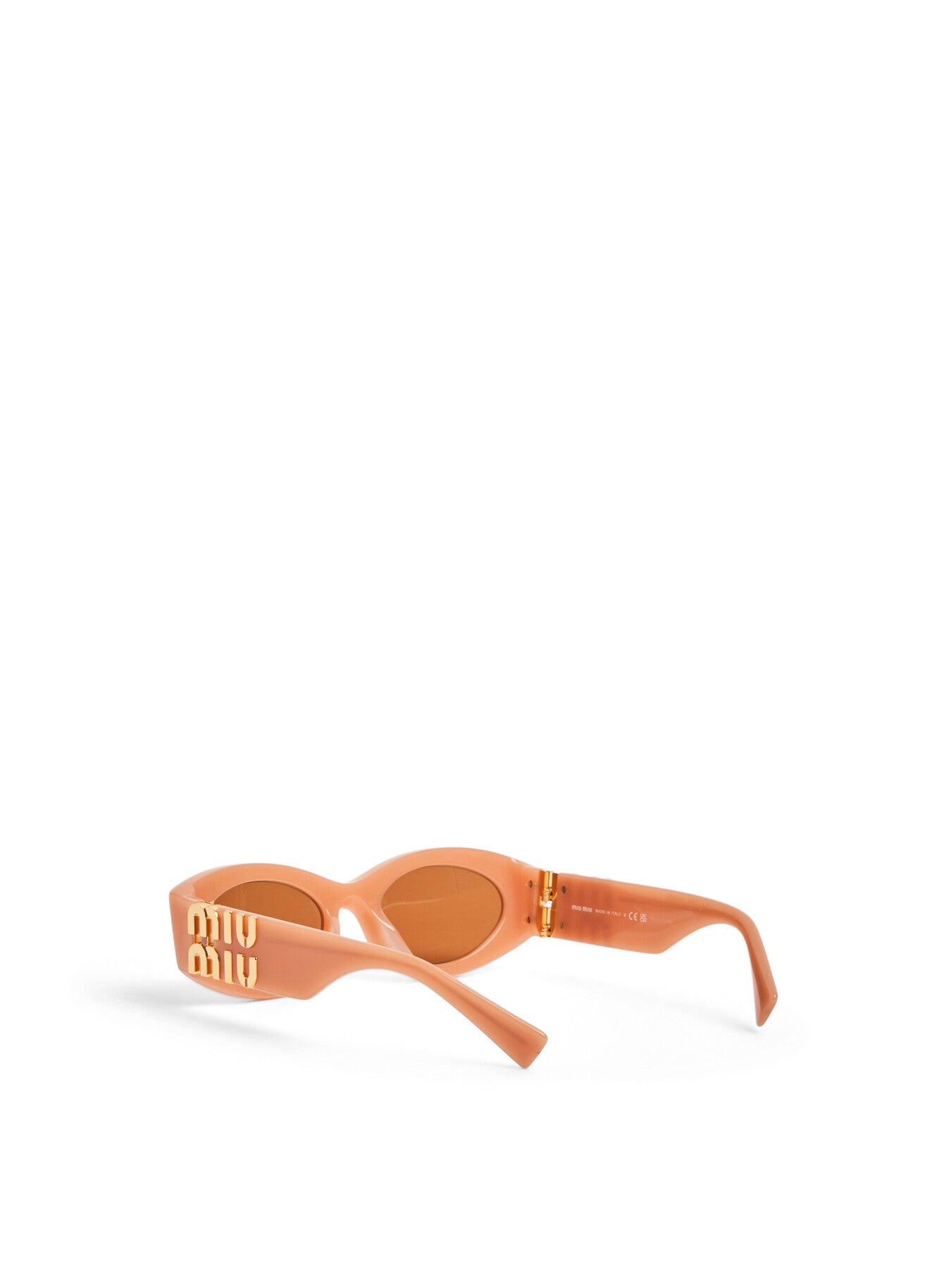 Slim Frame Acetate Oval Sunglasses