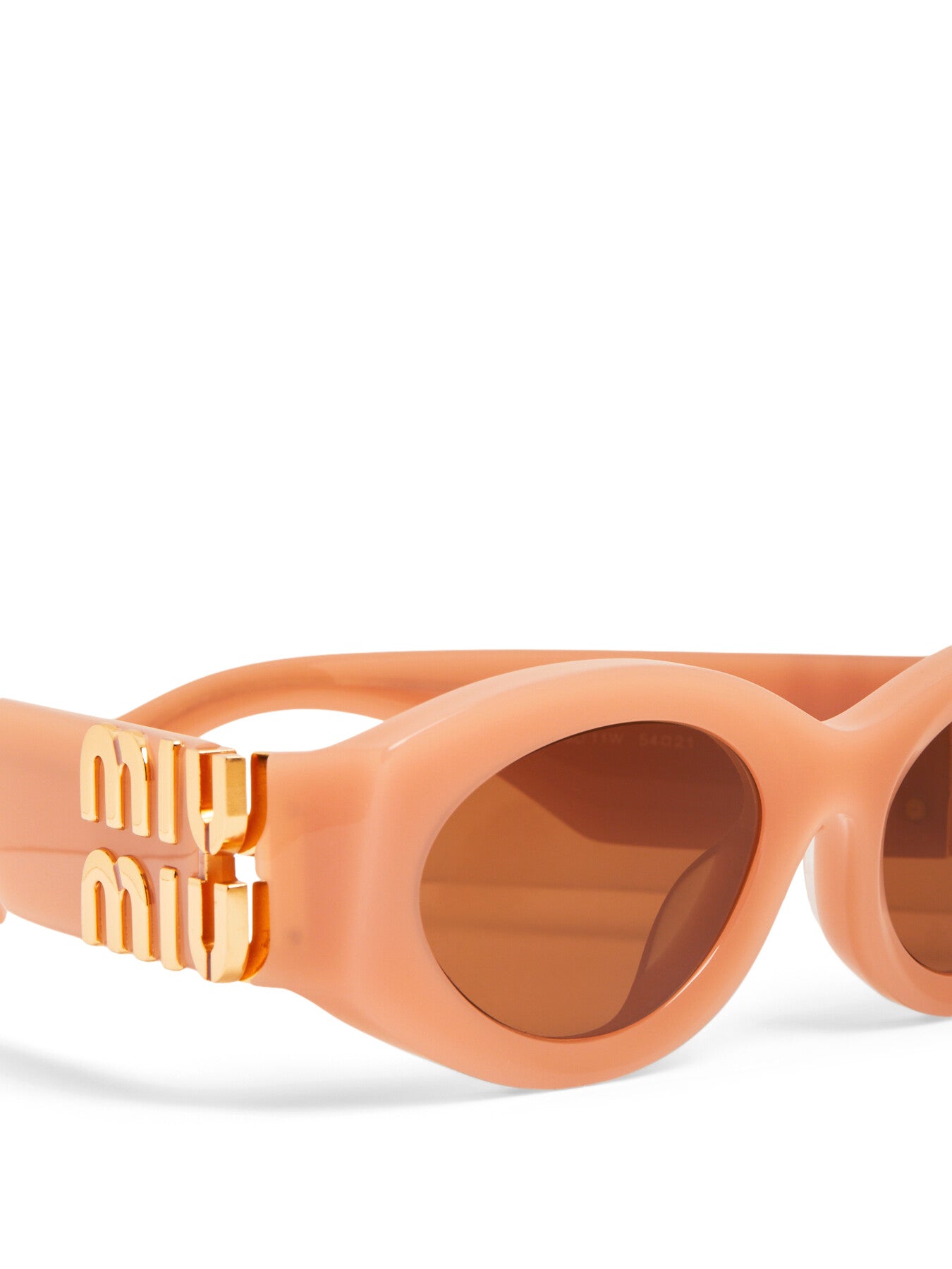 Slim Frame Acetate Oval Sunglasses