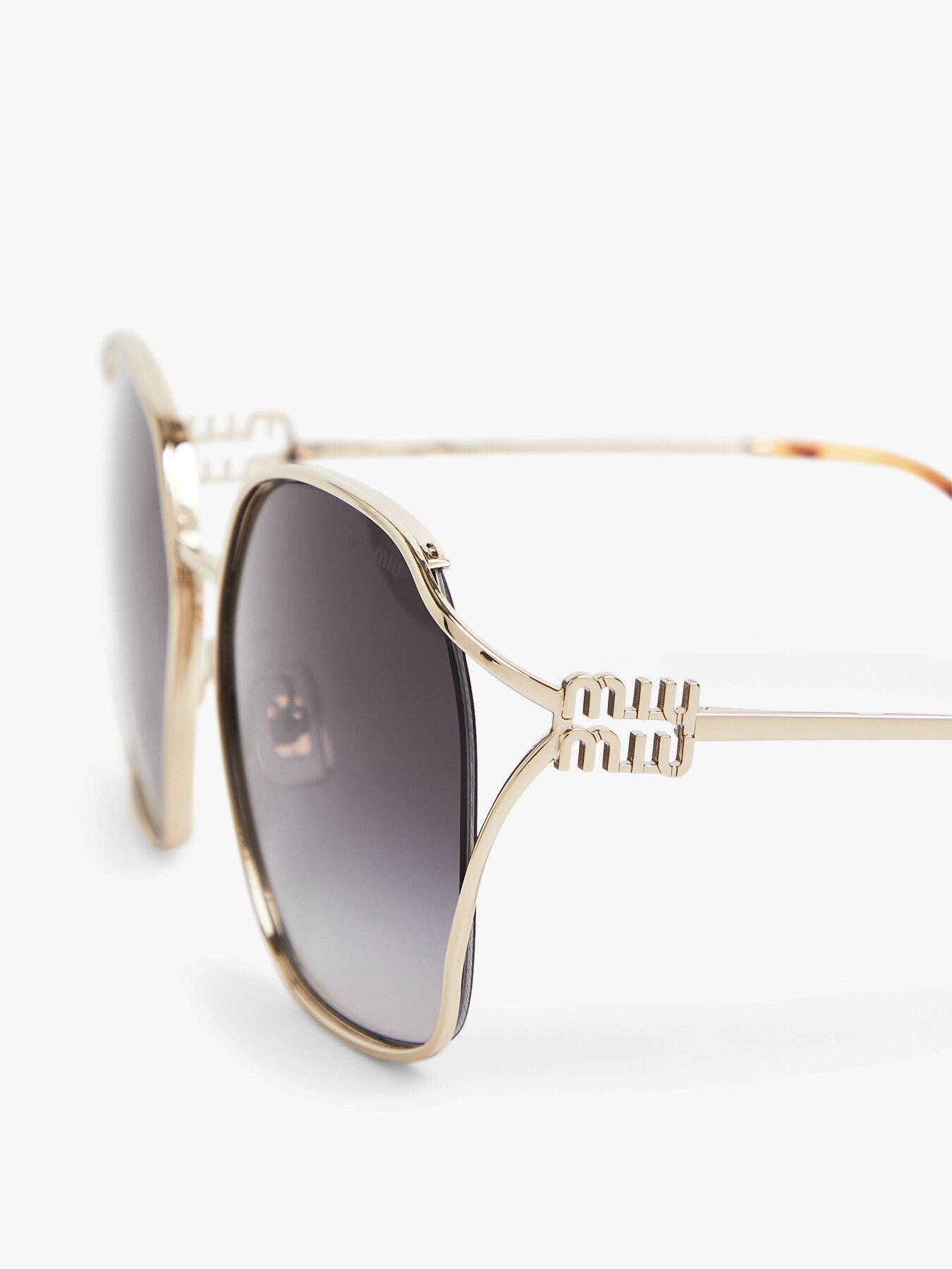 MU 52WS Round Slim Frame Metal Sunglasses