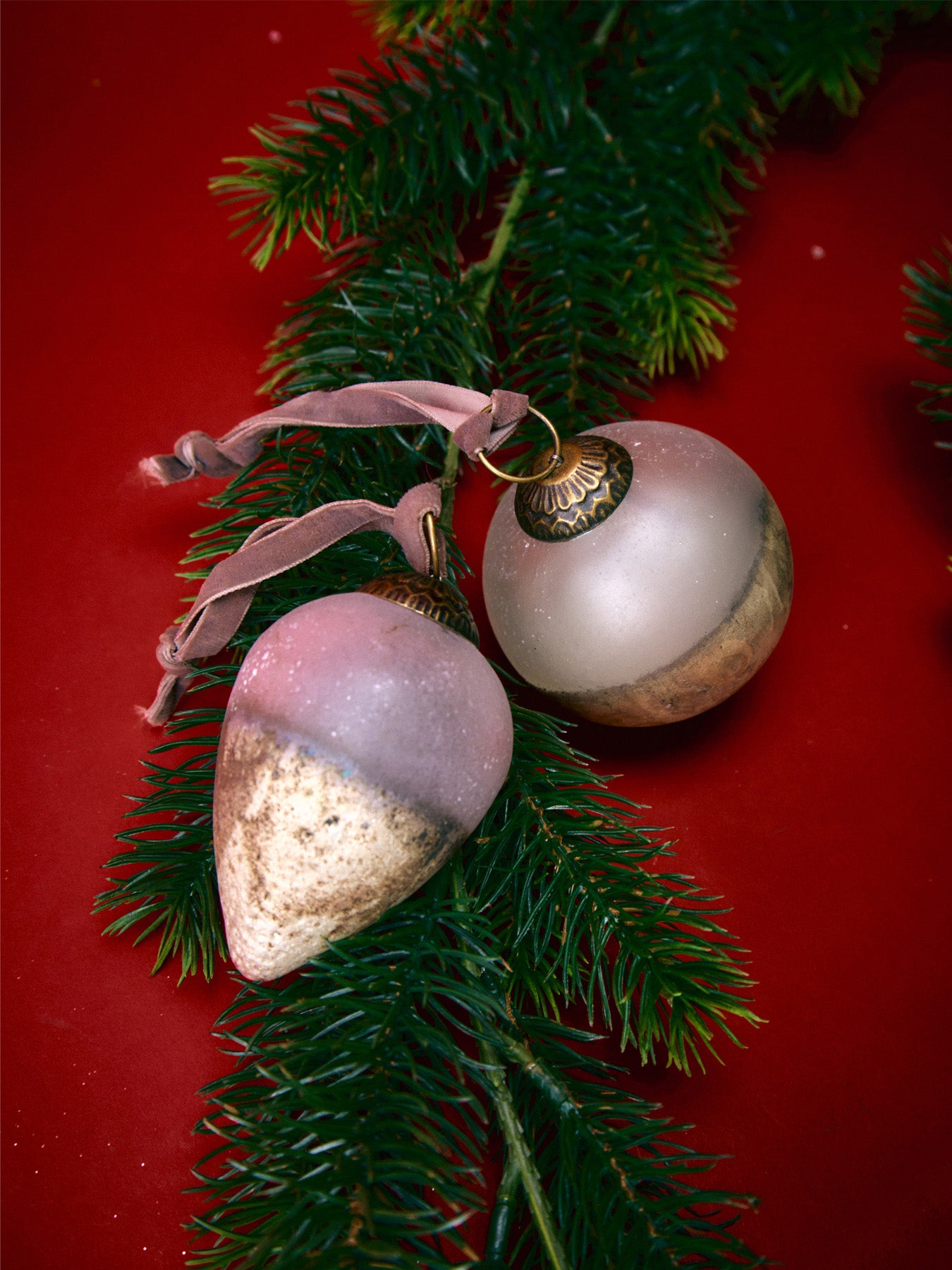 Ngolo Smoked Glass Baubles Pack Of 4