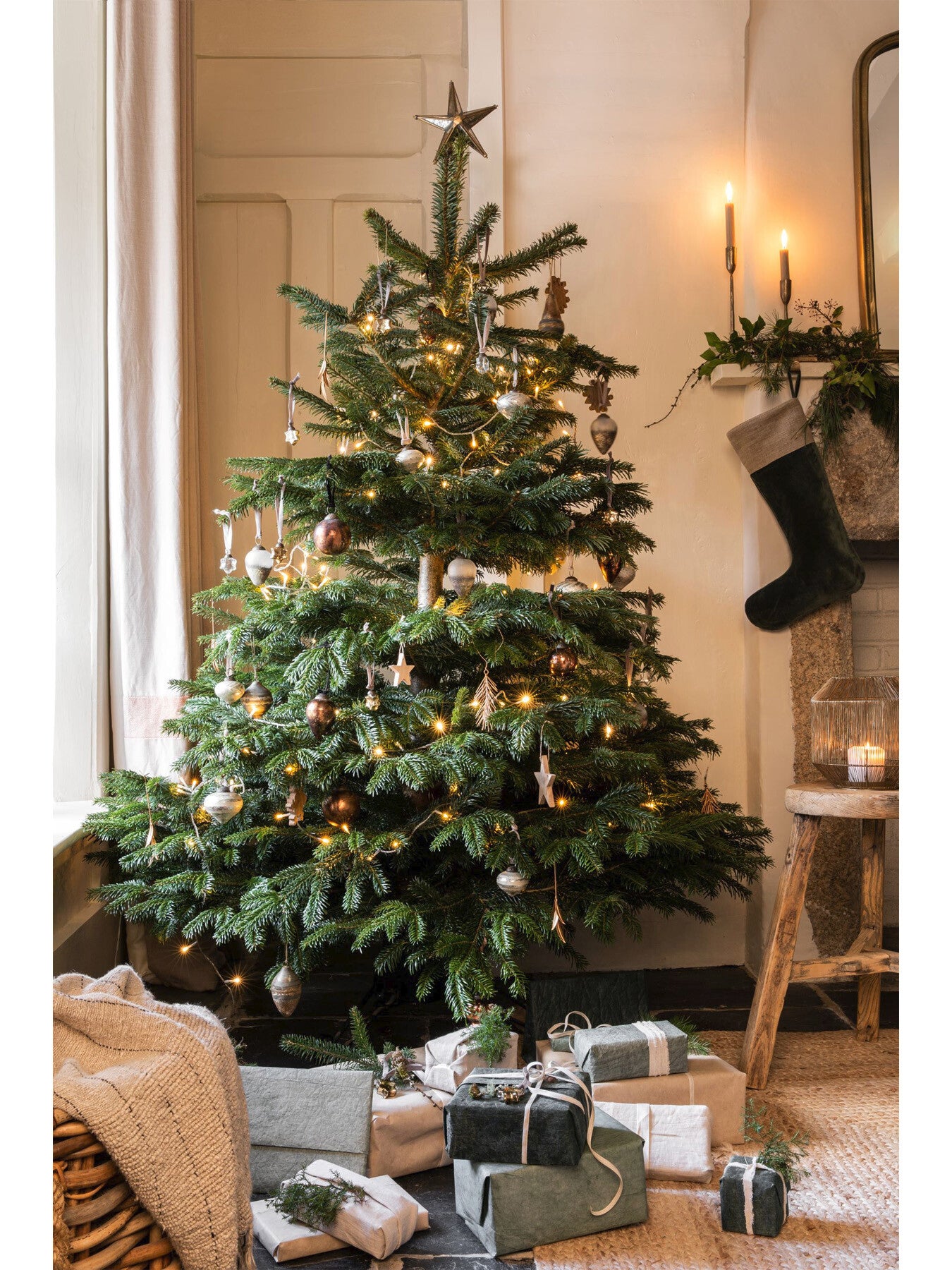 Ngolo Smoked Glass Baubles Pack Of 4