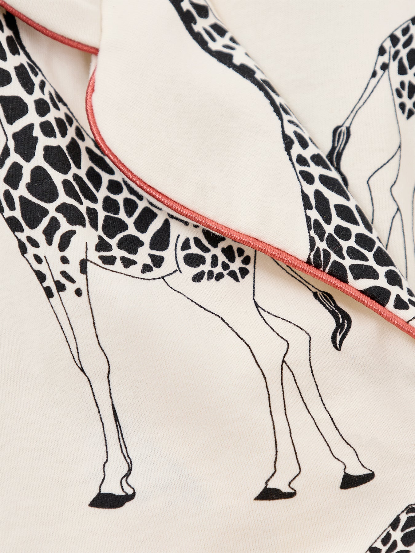 Giraffe Print Button Up Organic Long Set