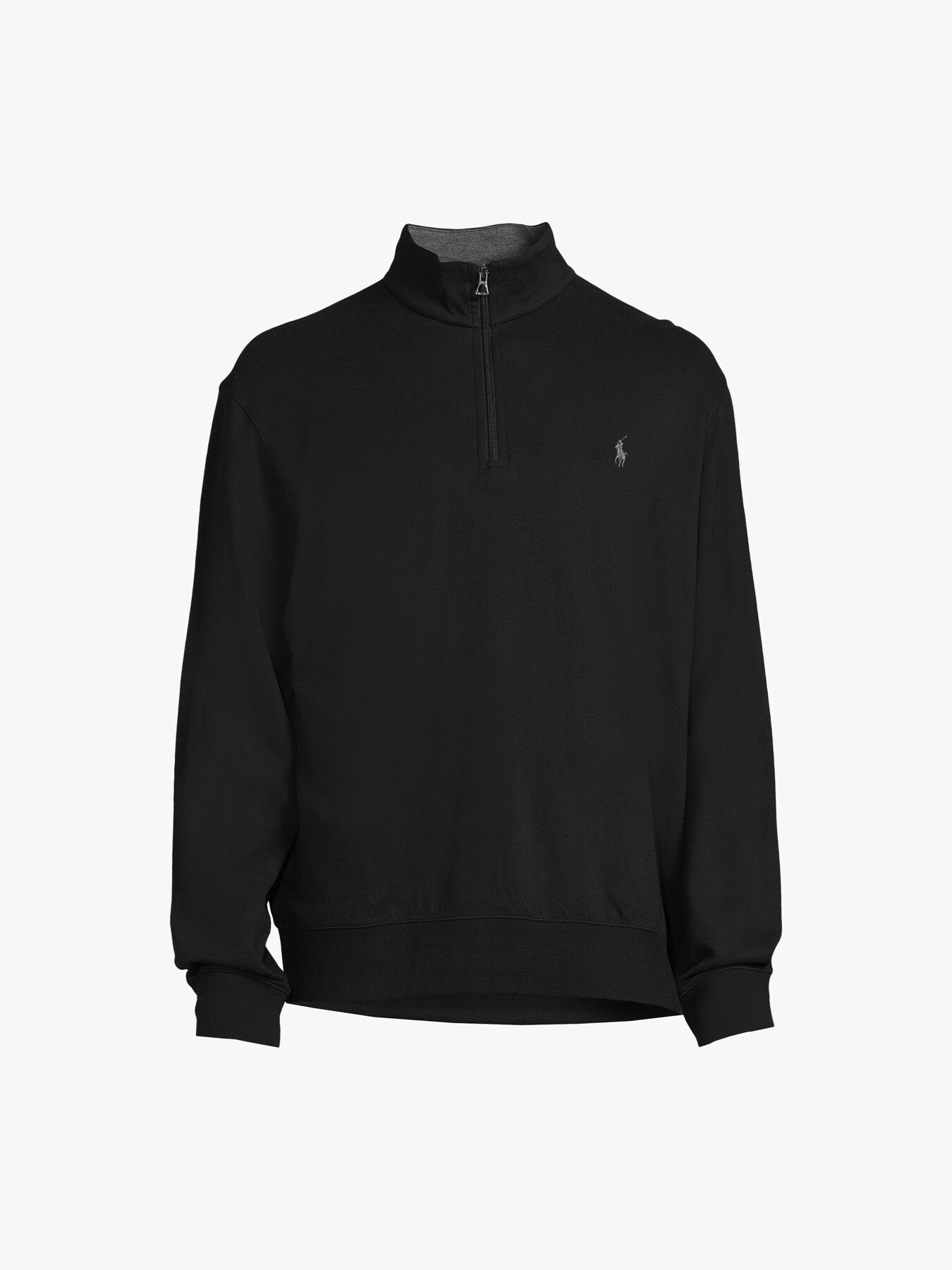 Double Knit Half Zip Sweat Black