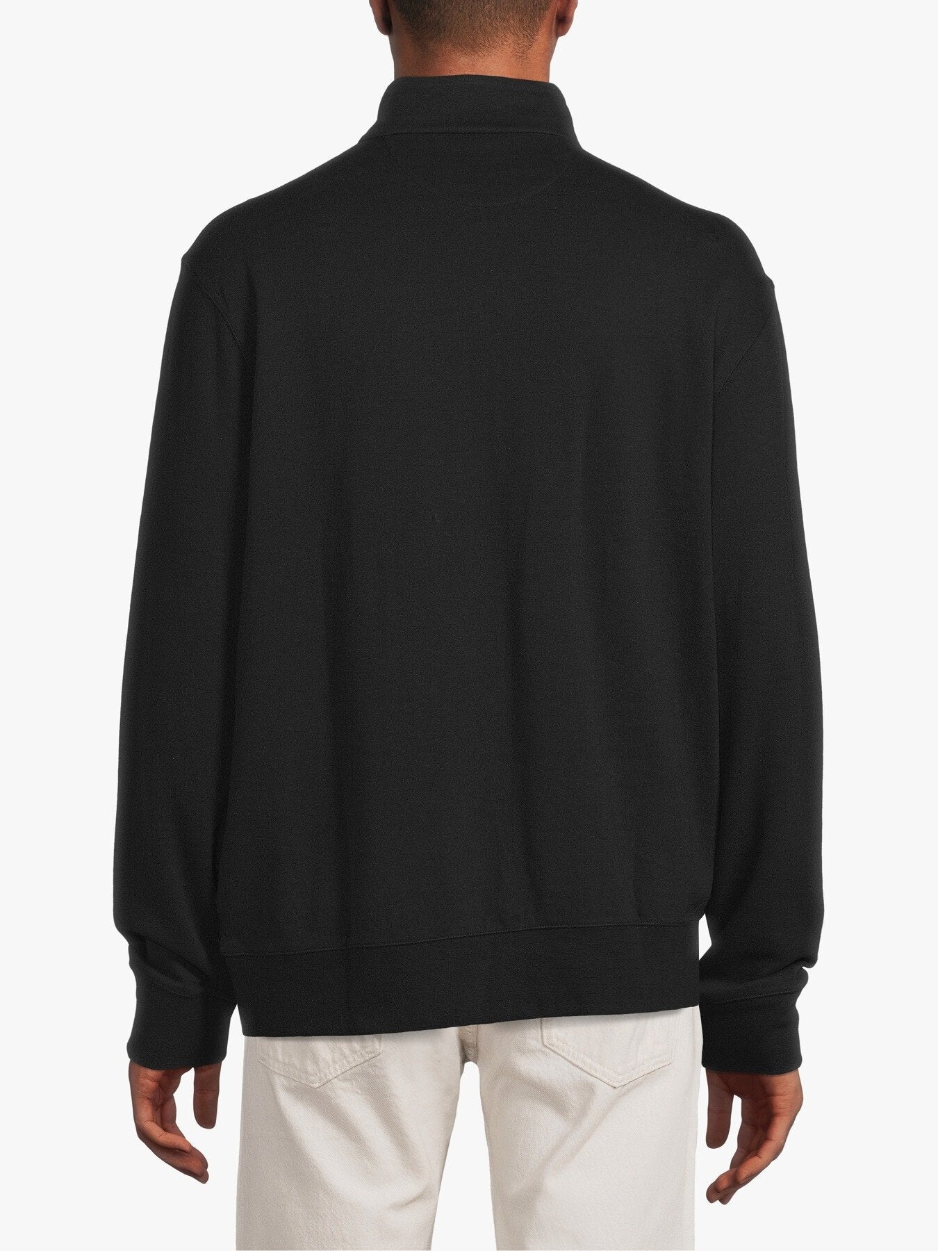 Double Knit Half Zip Sweat Black