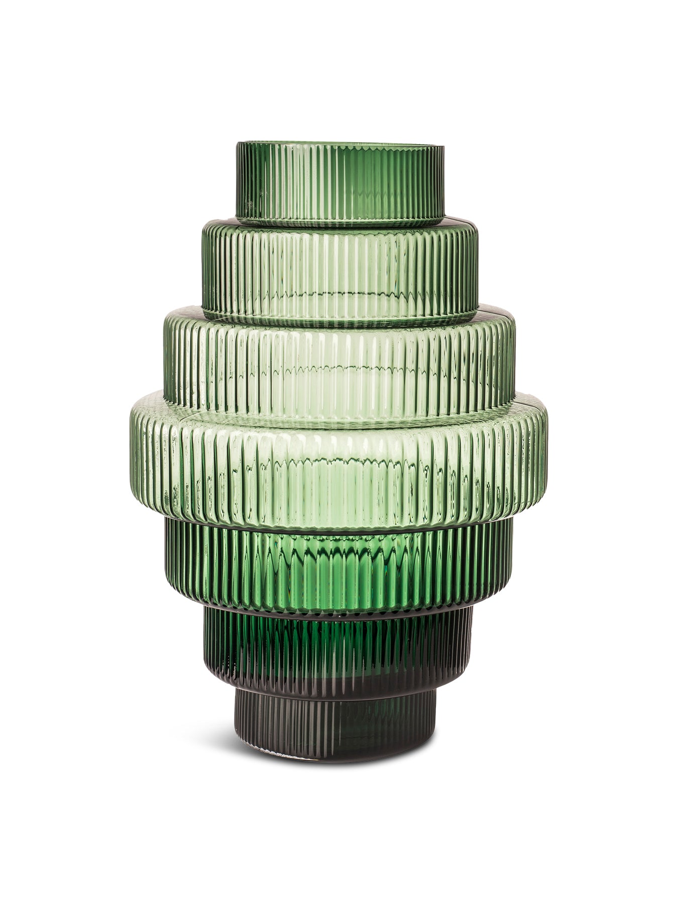Steps Vase Large Green