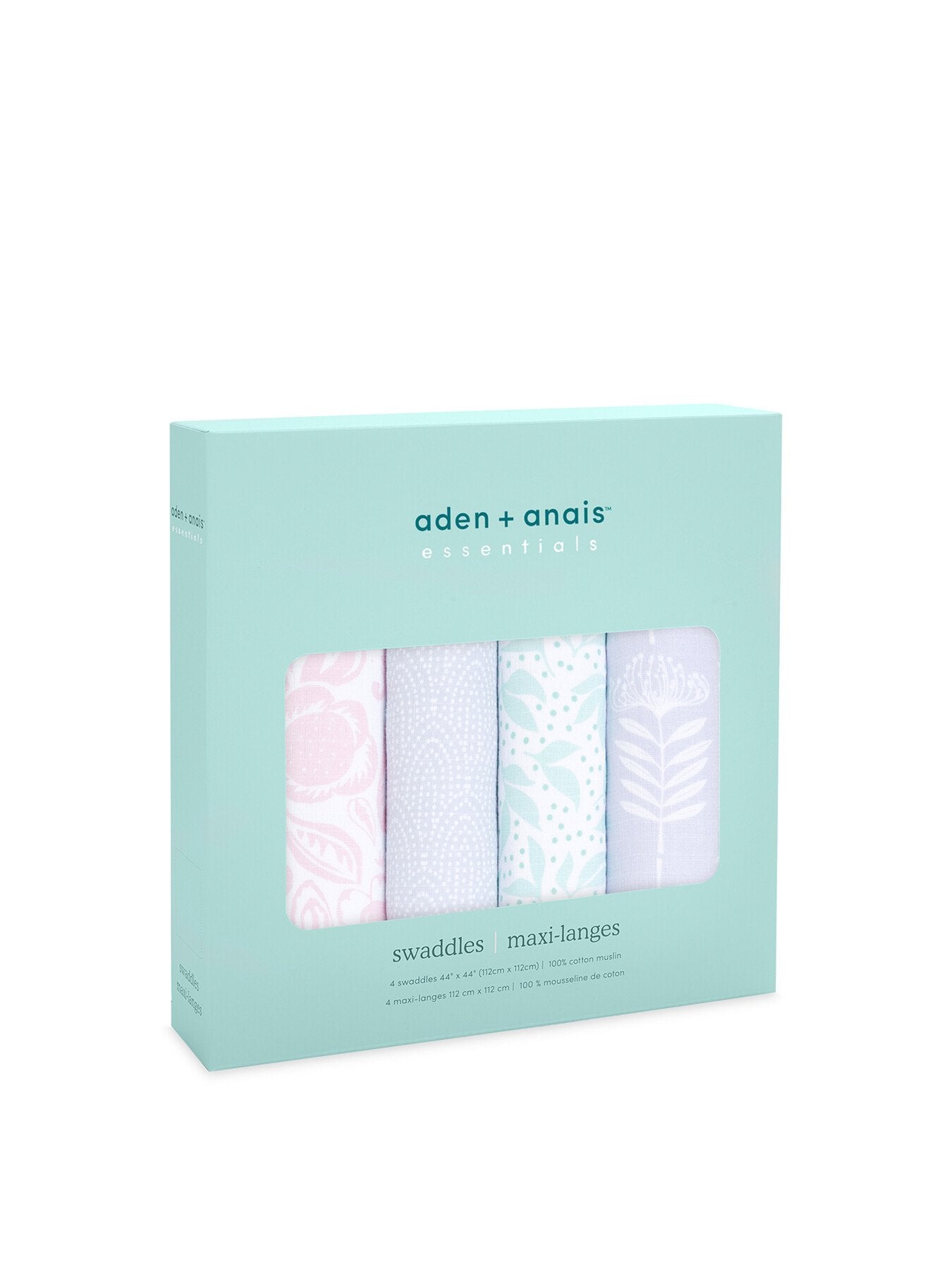Muslin Swadle Blanket 4-Pack Damsel