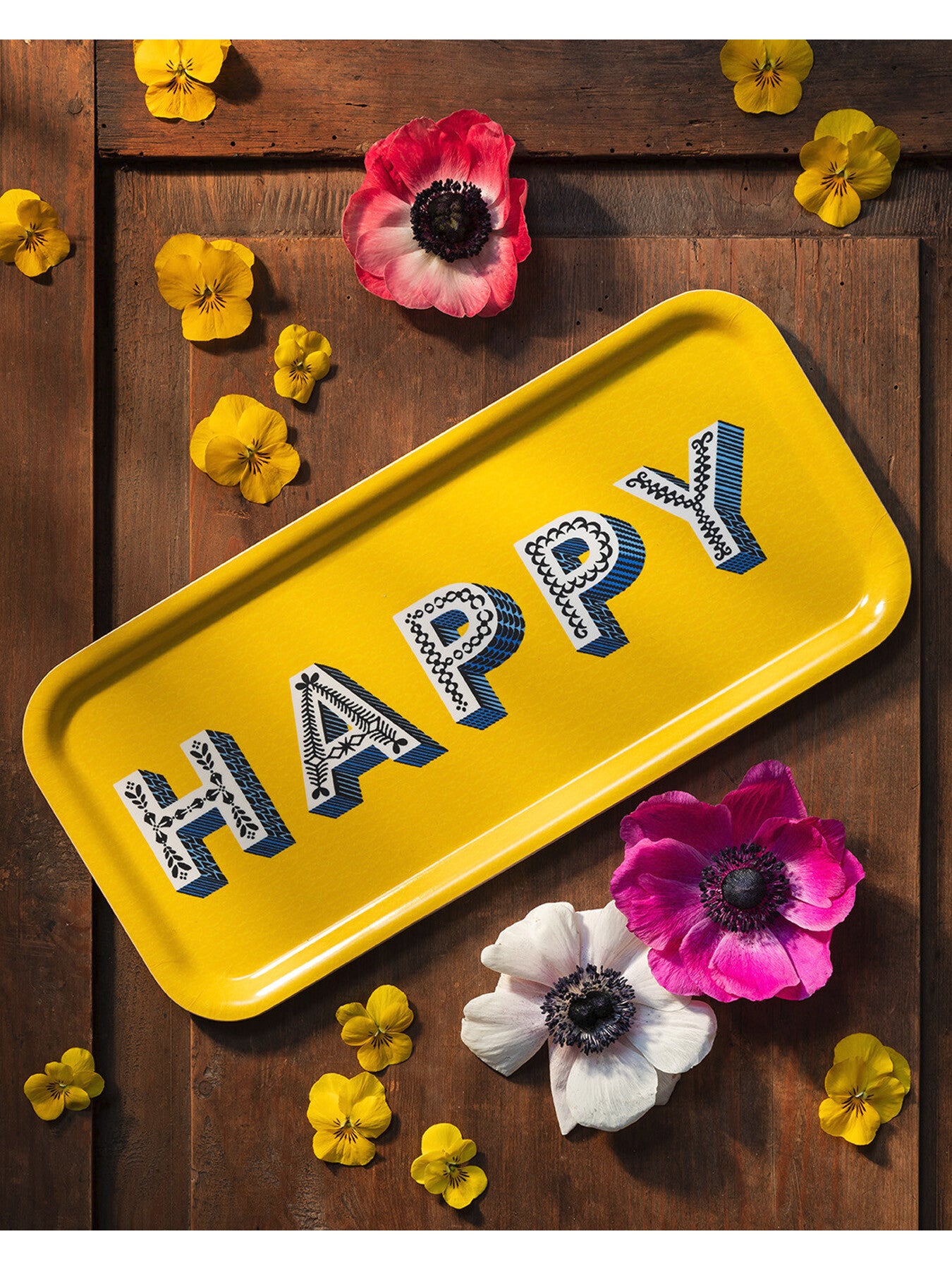 Happy Rectangle Tray