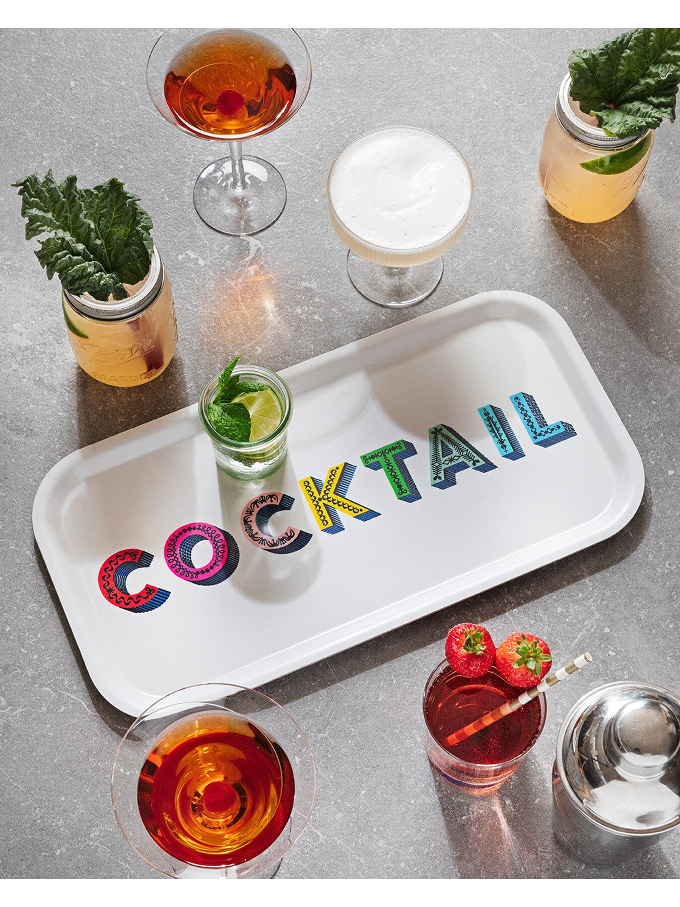 Cocktail Rectangular Tray