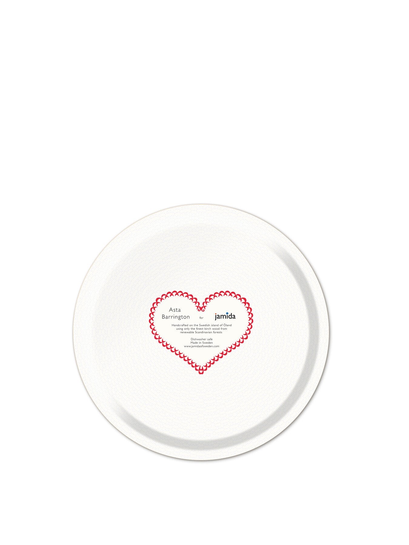 Red Apéritif Circular Tray