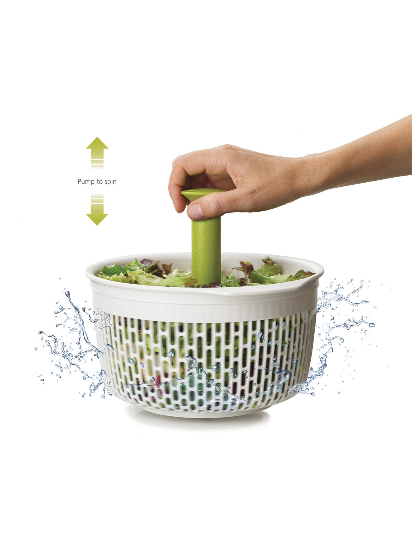 Spindola In Sink Salad Spinning Colander