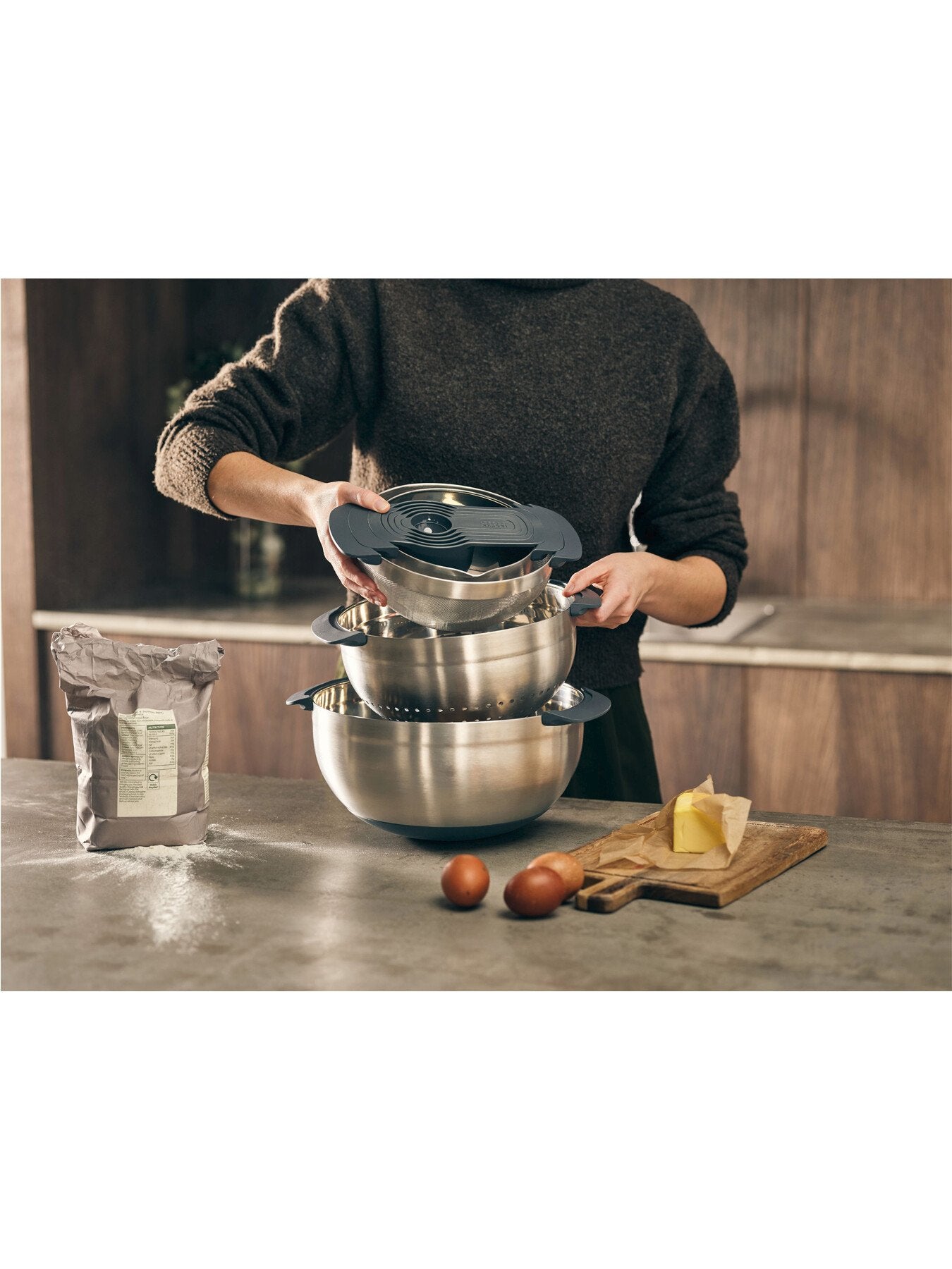 Nest 9 Steel Food Preparation Set