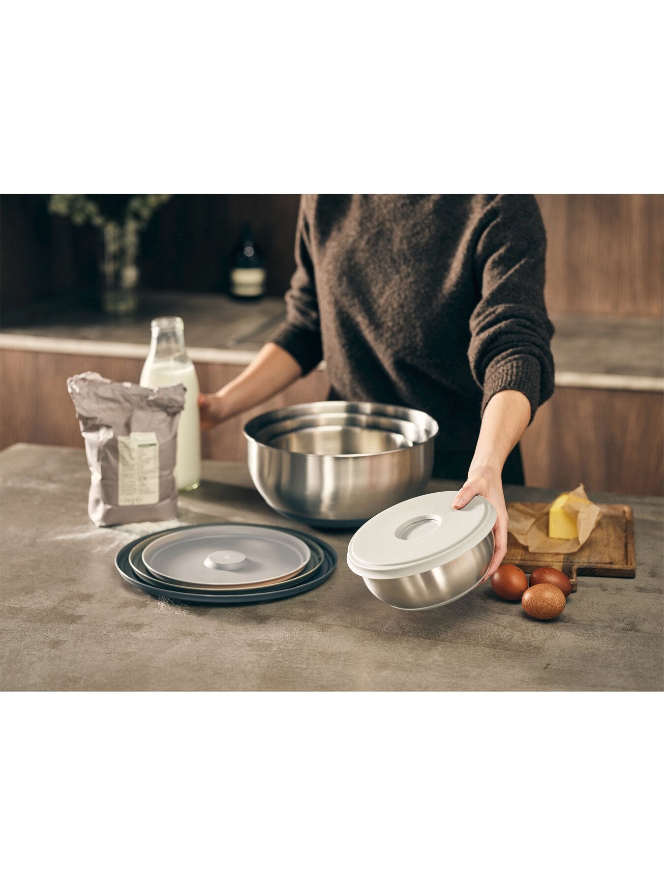 Nest PrepStore Steel Bowl Set