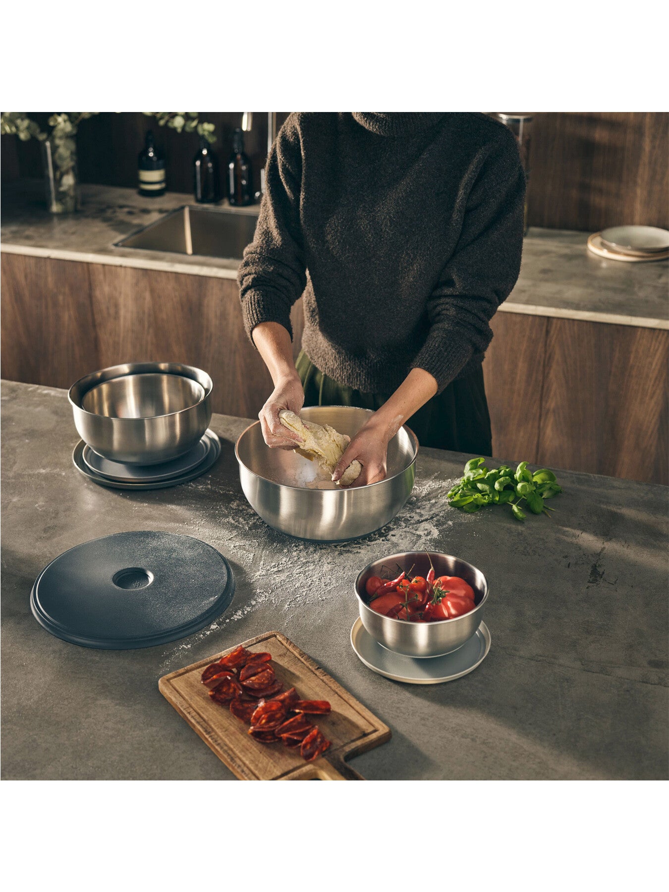 Nest PrepStore Steel Bowl Set