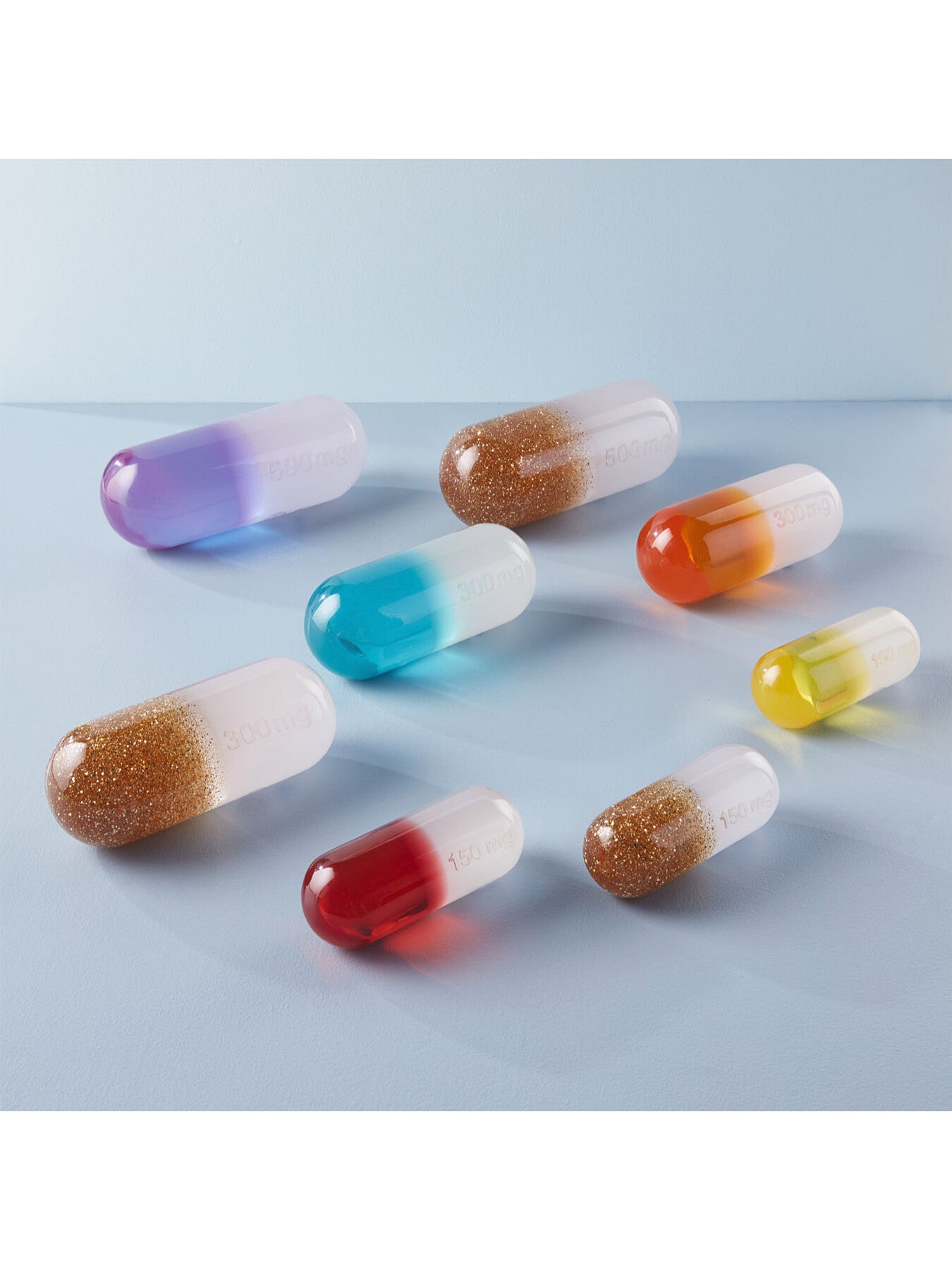 Small Acryclic Pill Yellow