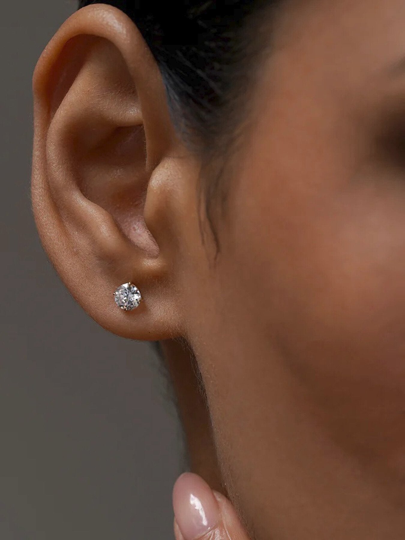 Eternal Four Prong Round studs