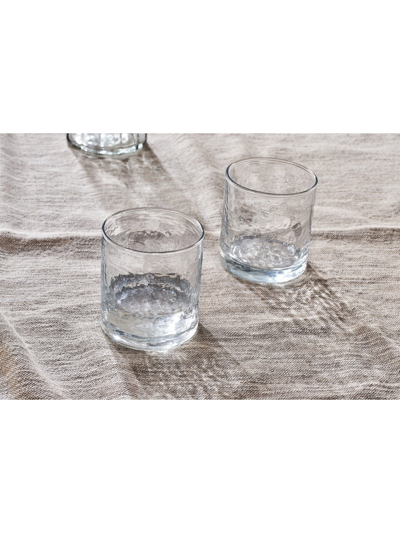 Yala Hammered Glass Tumbler Set of 4