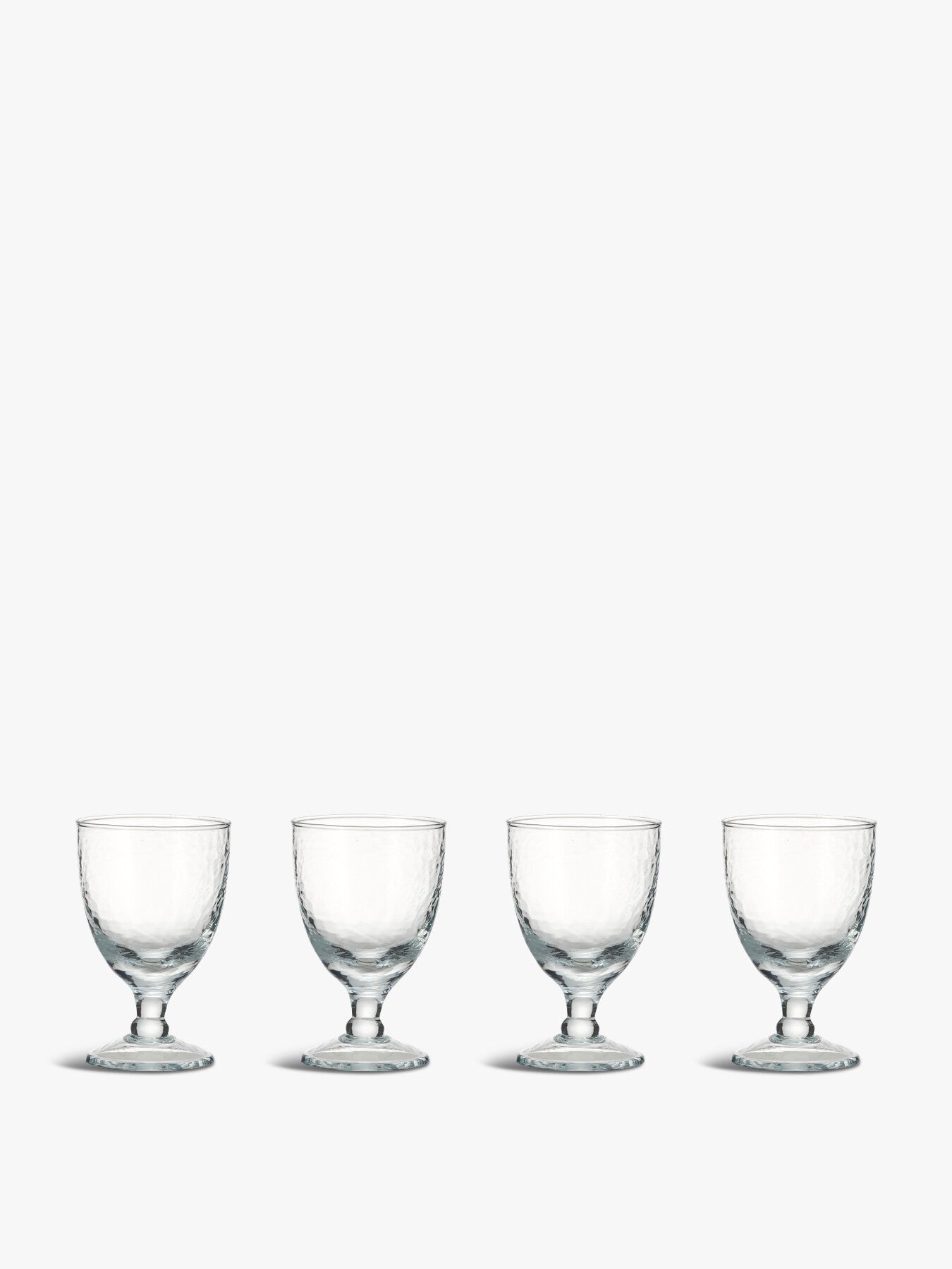 Yala Hammered Wine Glass Set of 4