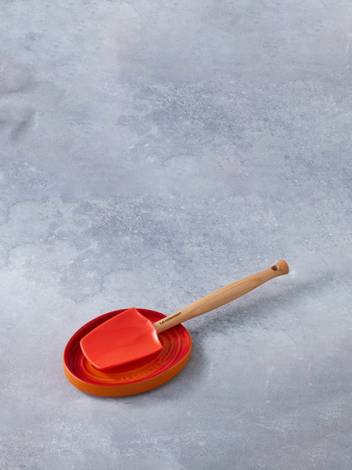 Stoneware Oval Spoon Rest Volcanic