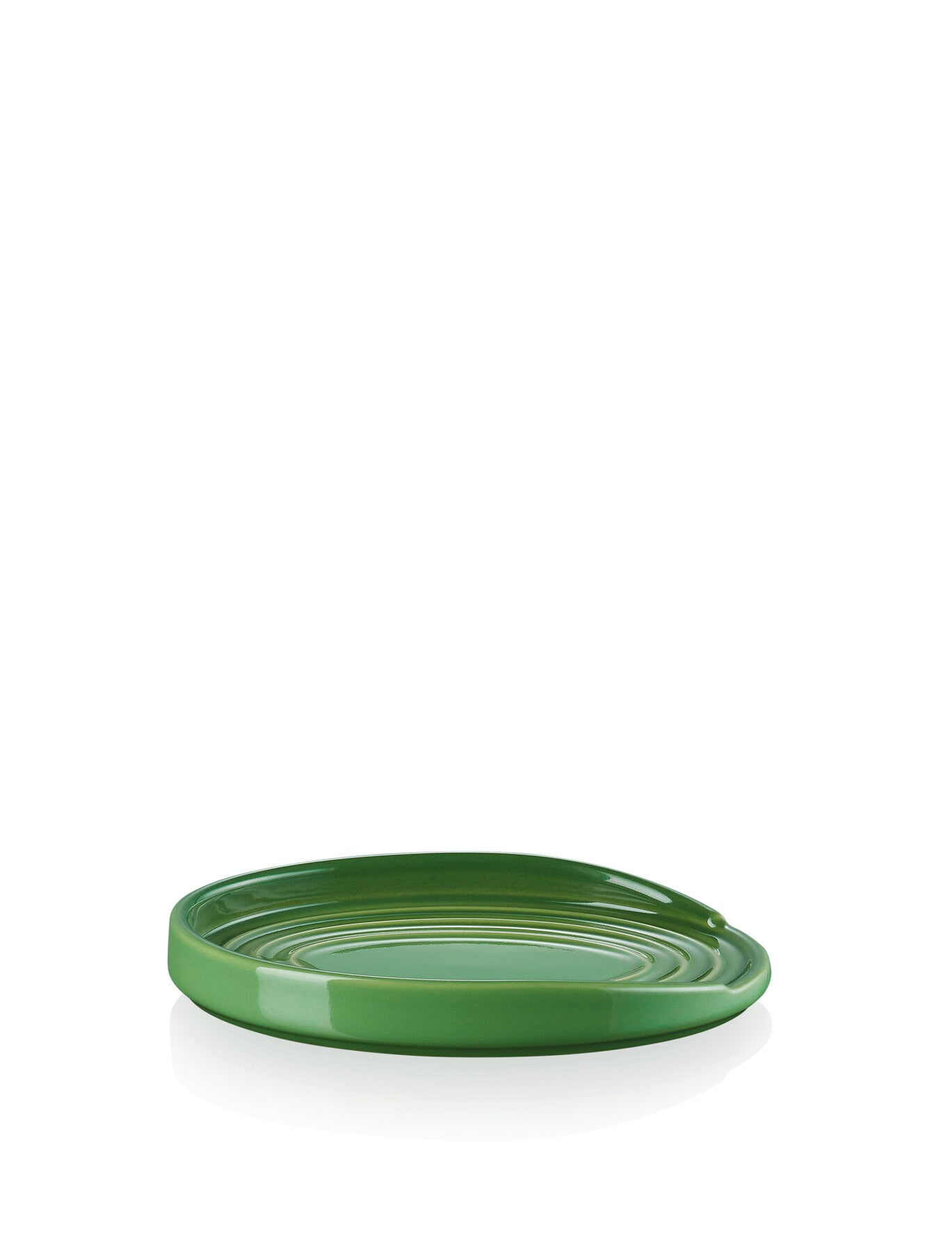Oval Spoon Rest Bamboo Green