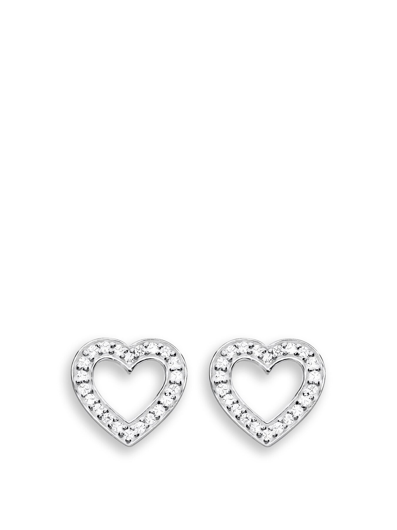 Open heart Ear Studs