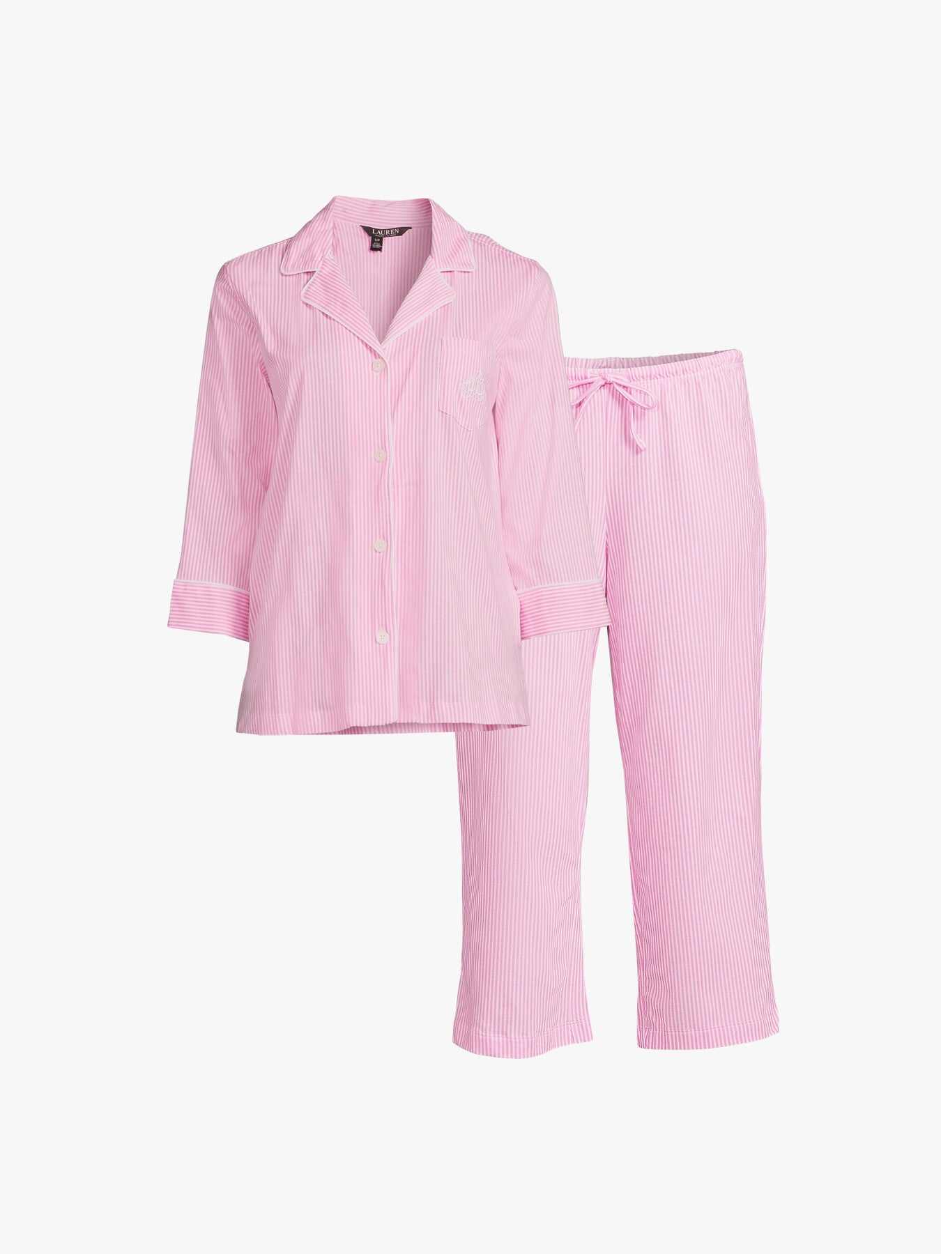 Bigham Knits Knotch Collar PJ Set