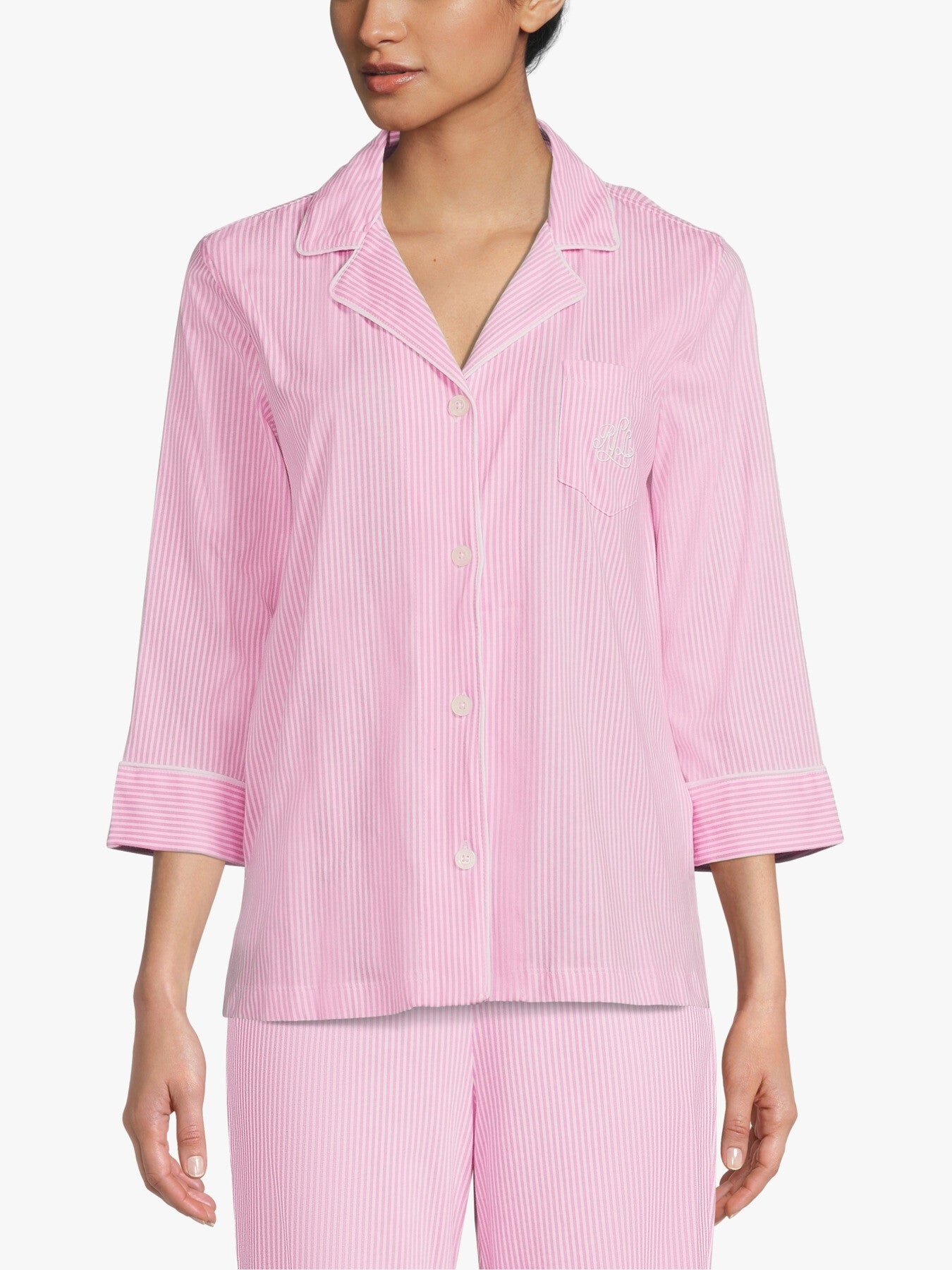 Bigham Knits Knotch Collar PJ Set