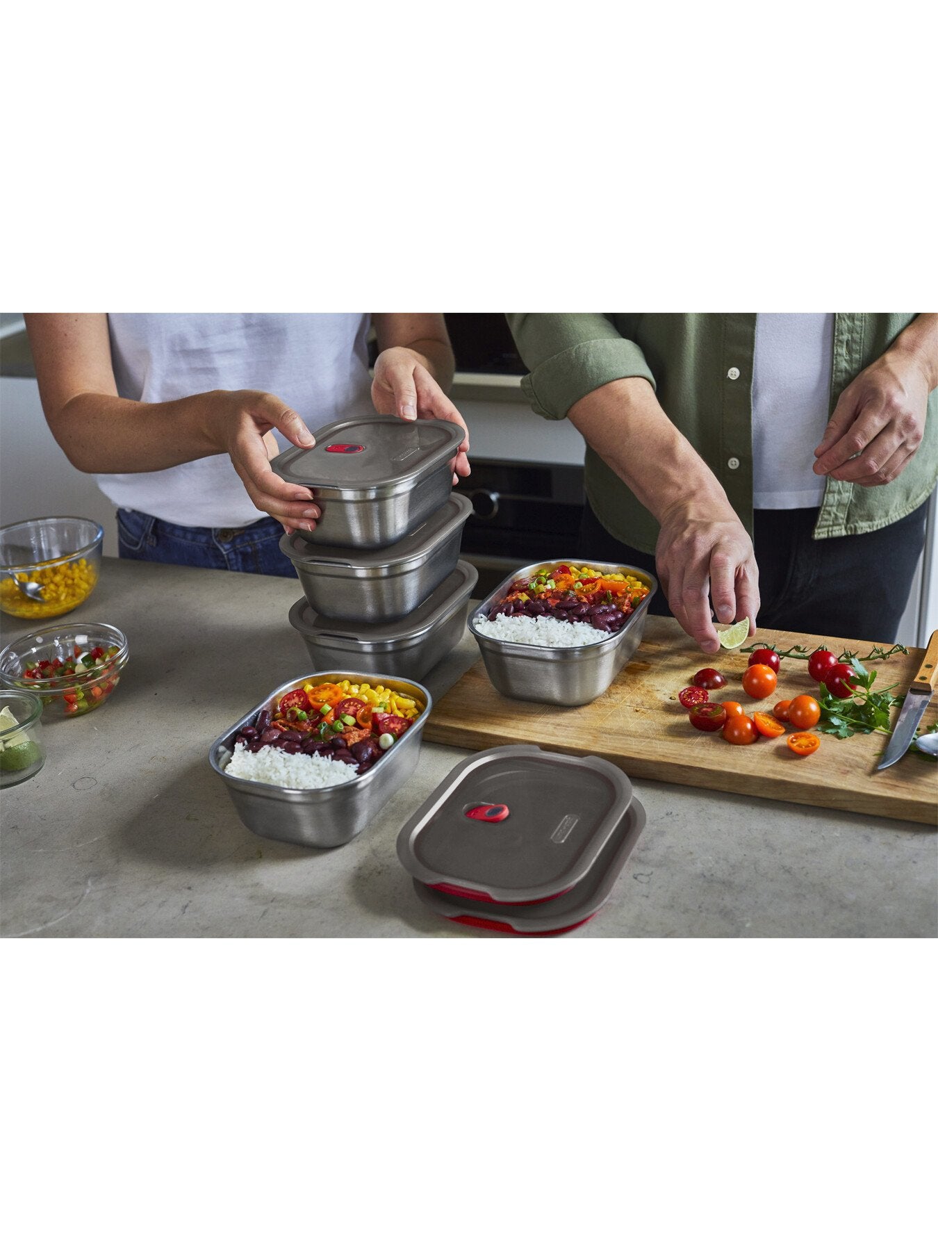 Multi Function Large Rectangular Food Box