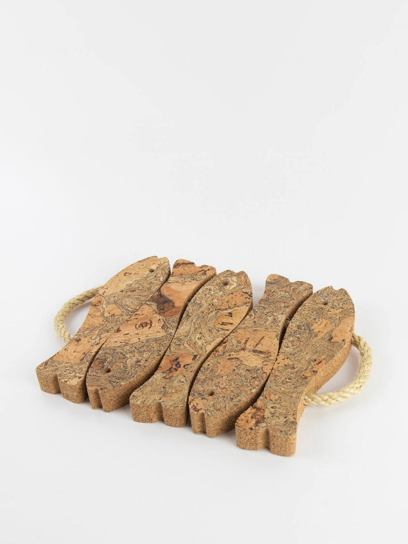 Ice Grey Cork 5 Fish Trivet