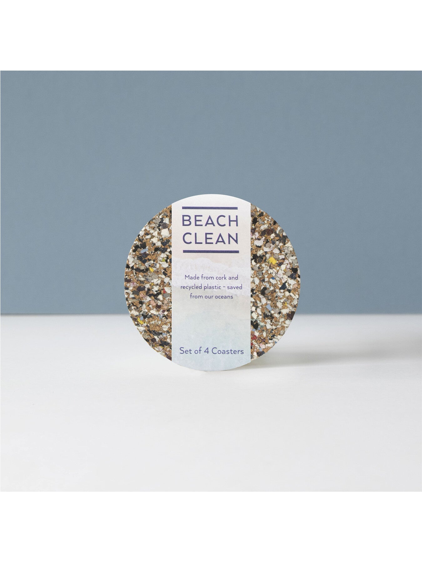 Beach Clean Round Coaster Set of 4