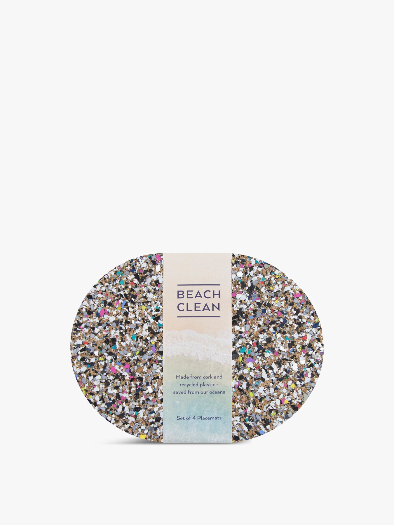 Beach Clean Oval Placemat Set of 4