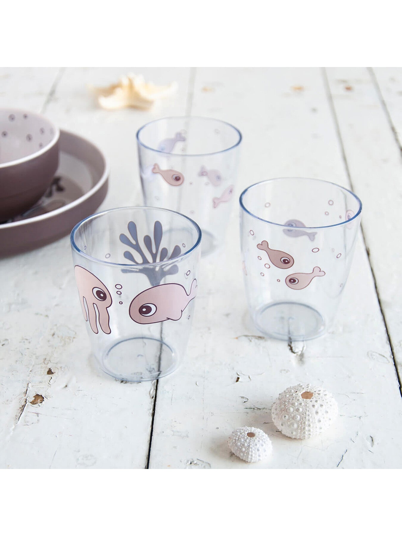 Yummy Mini Glass 3 pcs Sea Friends