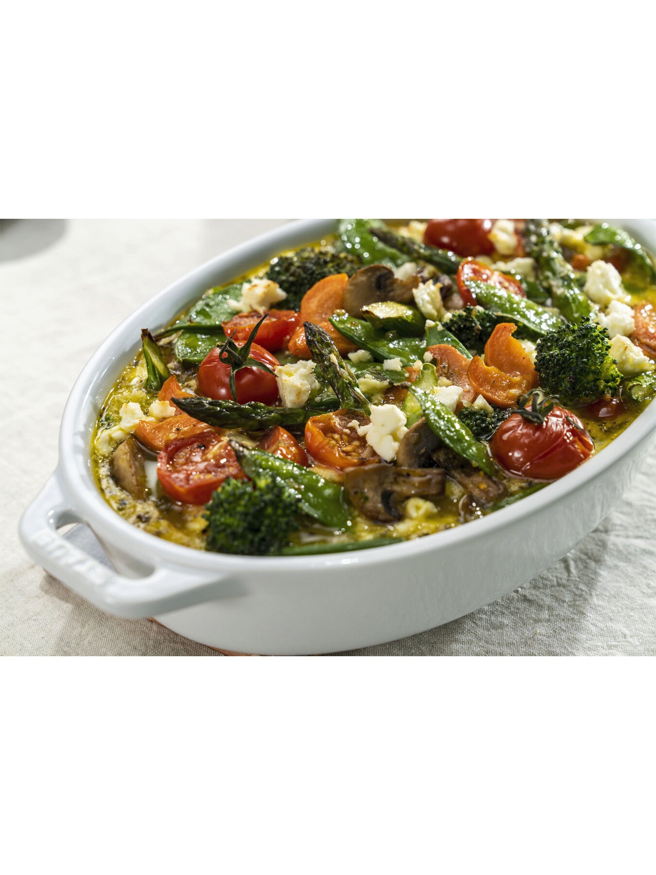 Oval Oven Dish White