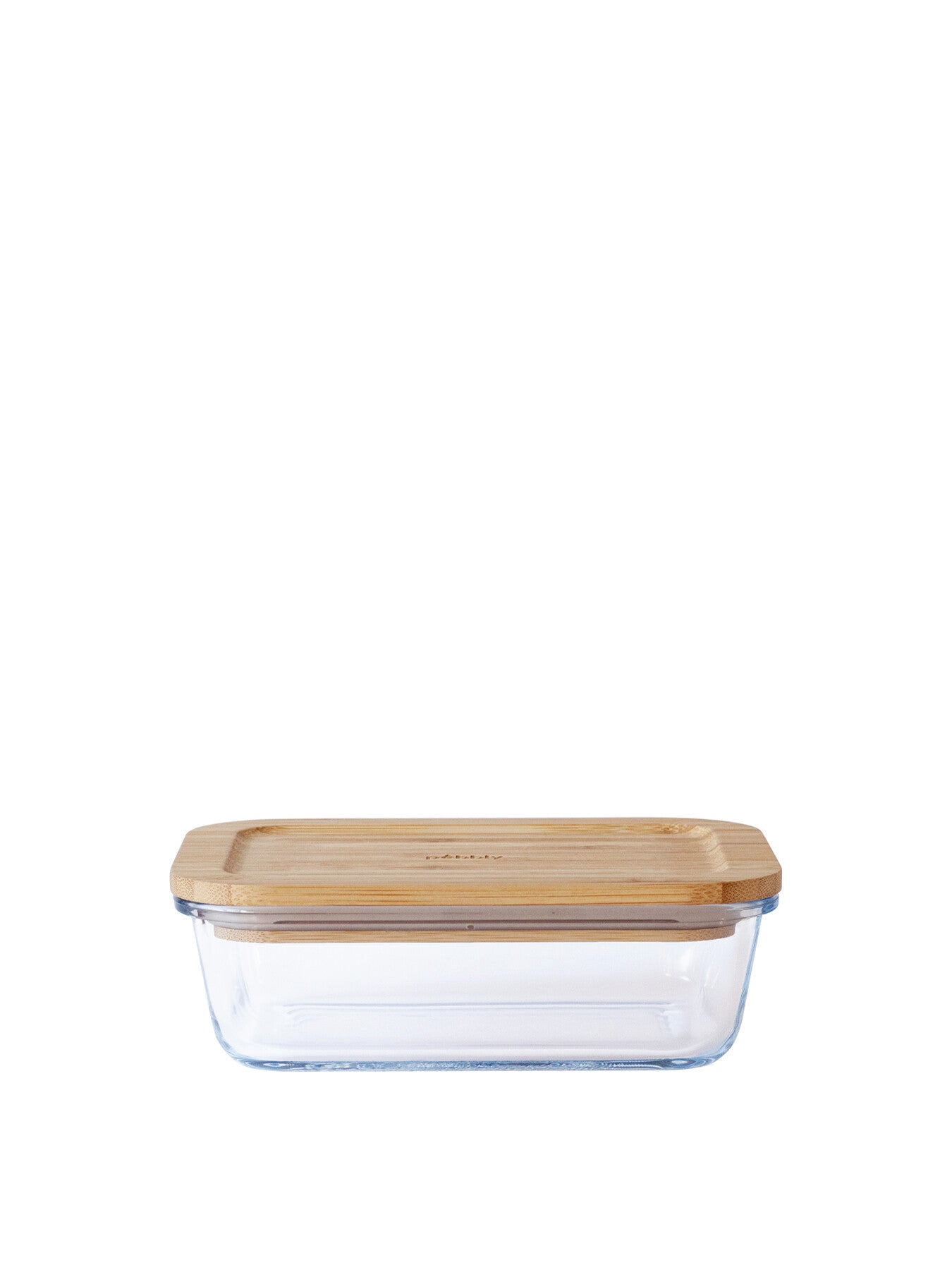 Rectangular Glass Food Storage Container with Bamboo Lid 1.5L