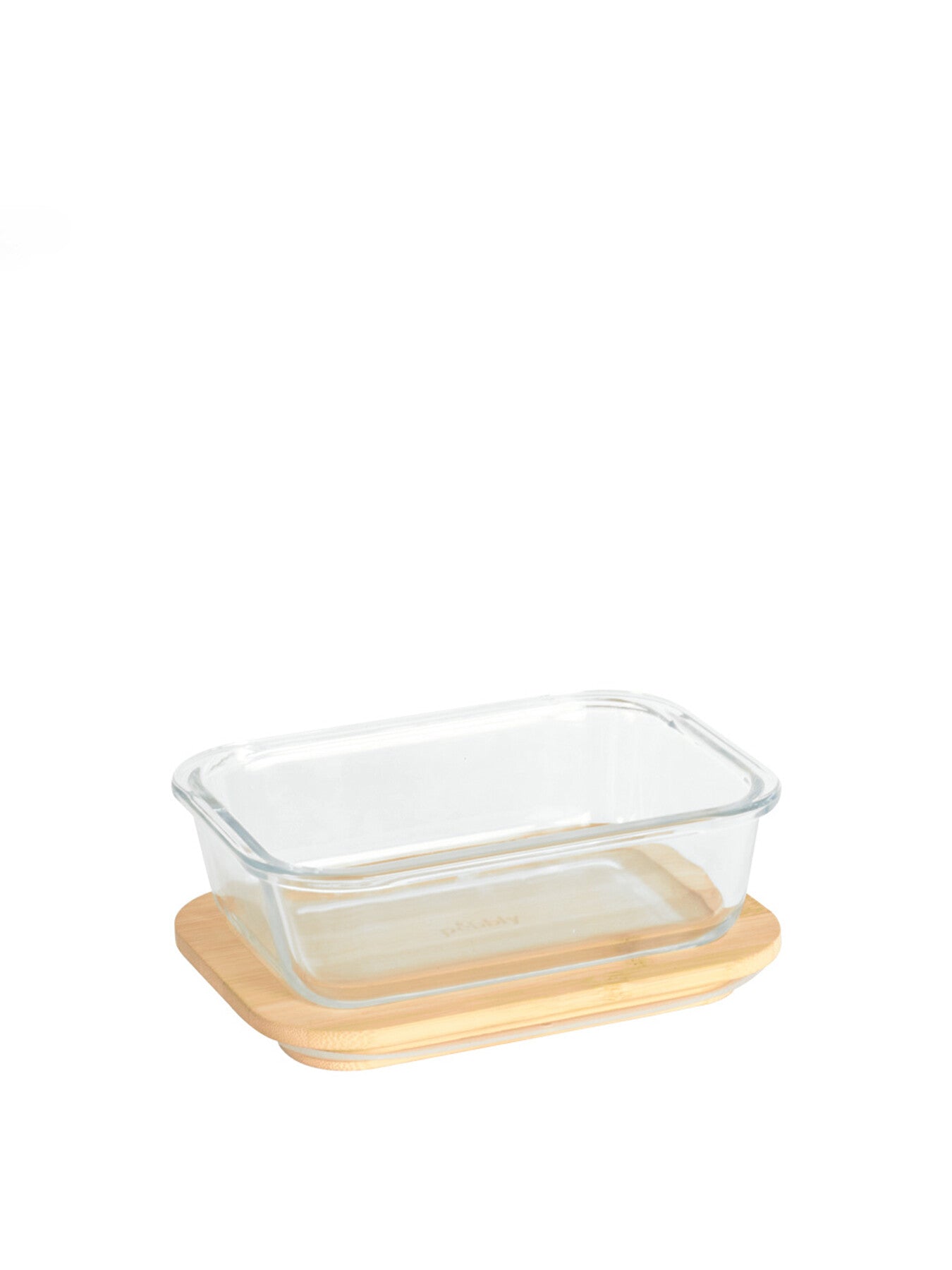 Rectangular Glass Food Storage Container with Bamboo Lid 1.5L