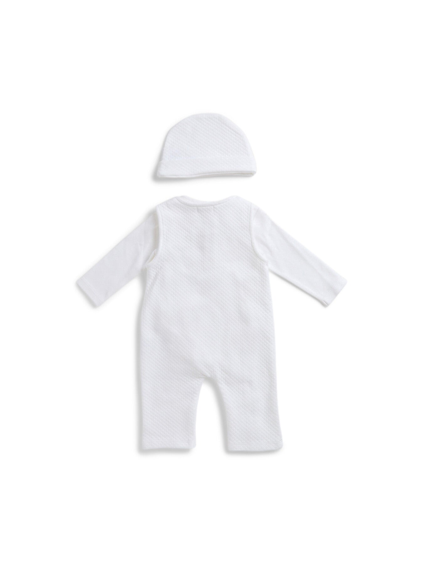 Quilted Body Dungaree and Hat