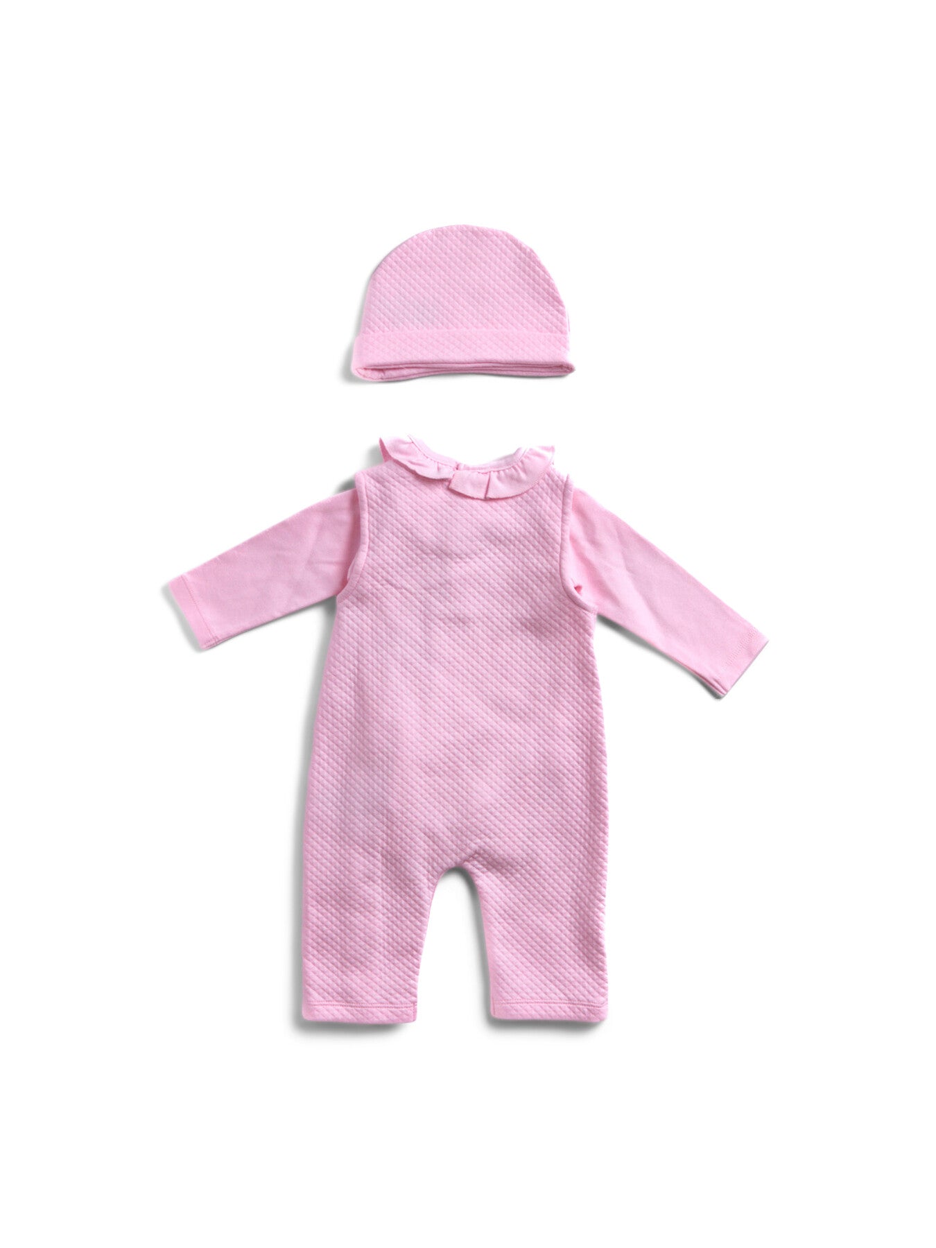 Quilted Body Dungaree and Hat