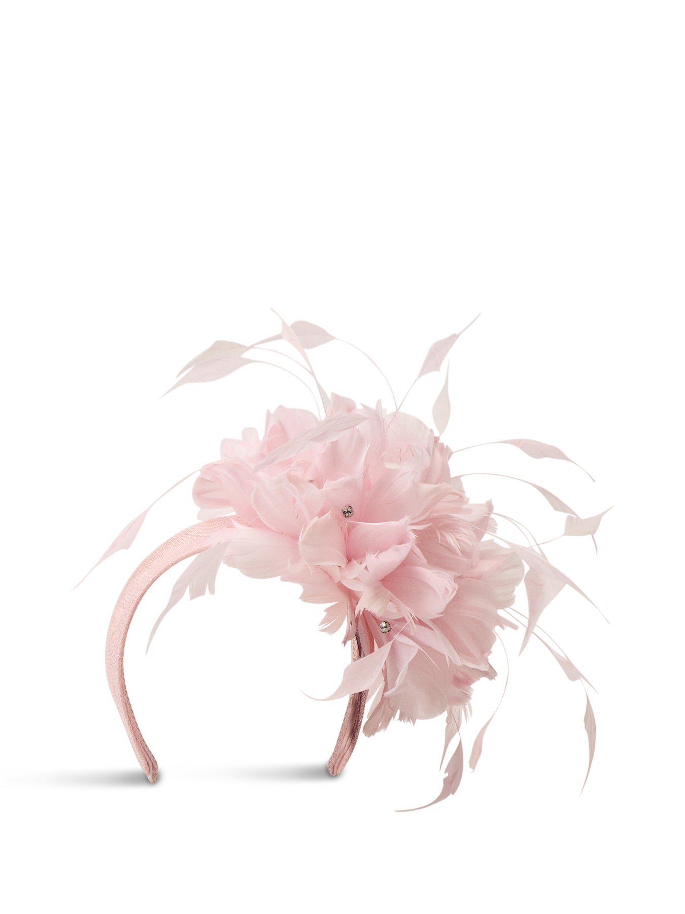 Feather Flower Mount Fascinator