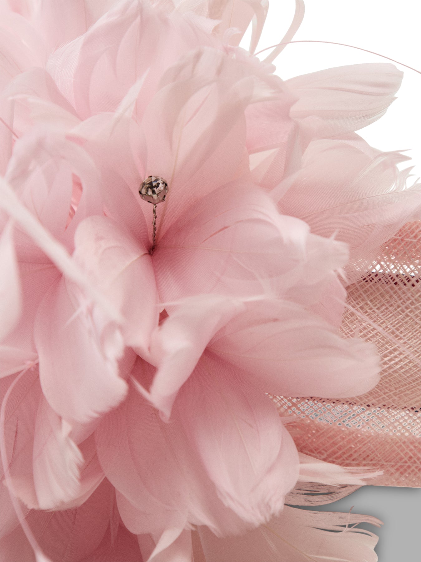 Feather Flower Mount Fascinator