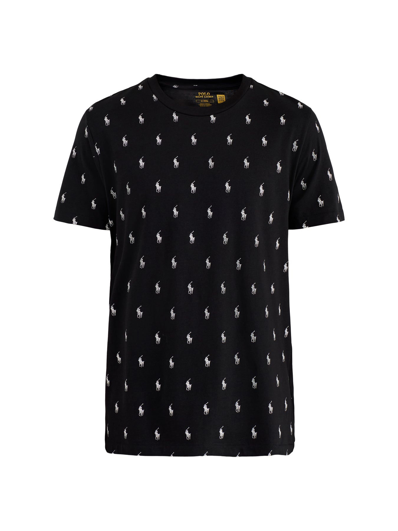 Short Sleeve Crew Sleep Top Black