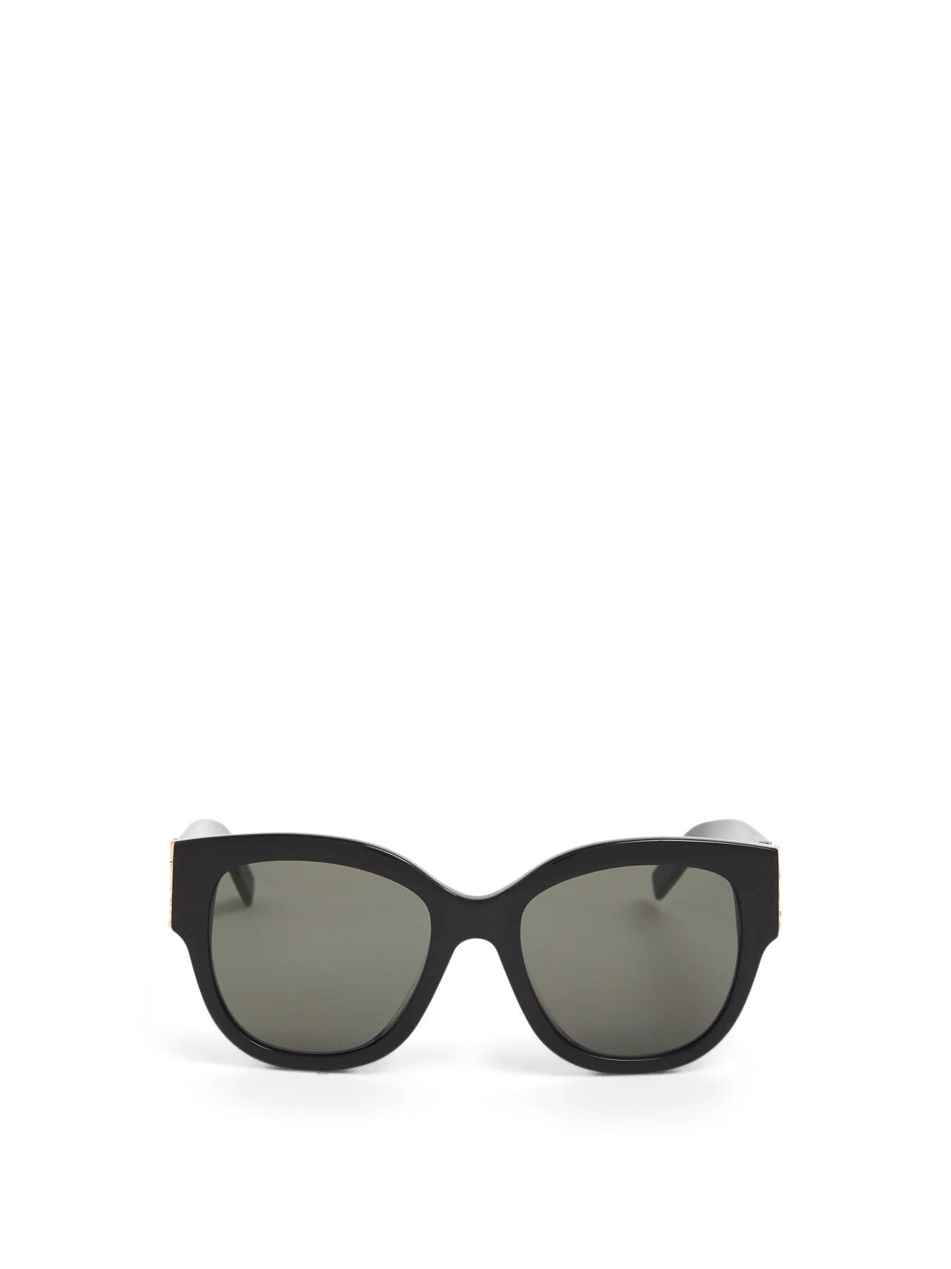 SLM95 Oversized Acetate YSL Logo Black Sunglasses