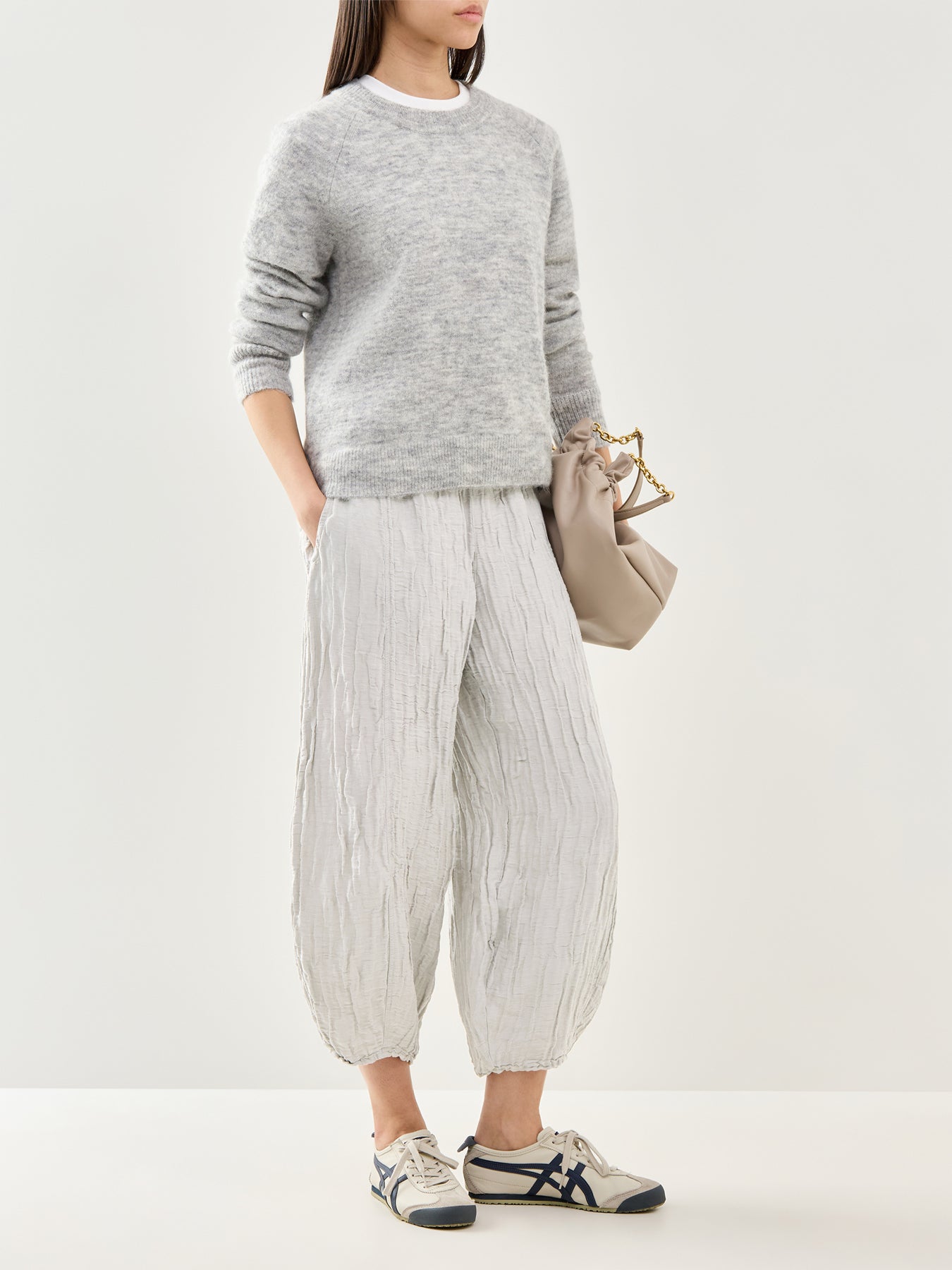 Trousers Cream Gray