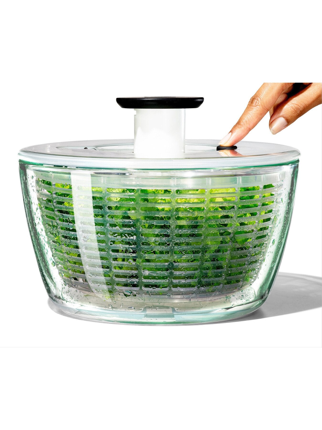 Glass Salad Spinner Large