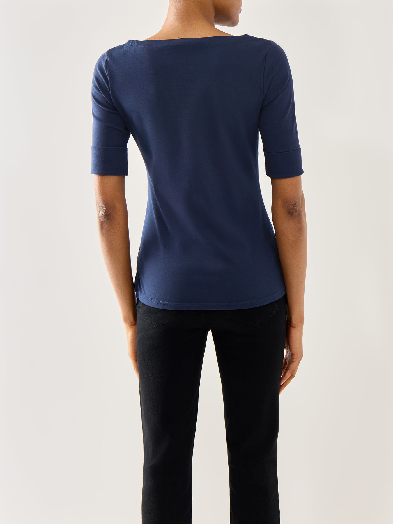 Judy Elbow Sleeve Knit Lauren Navy