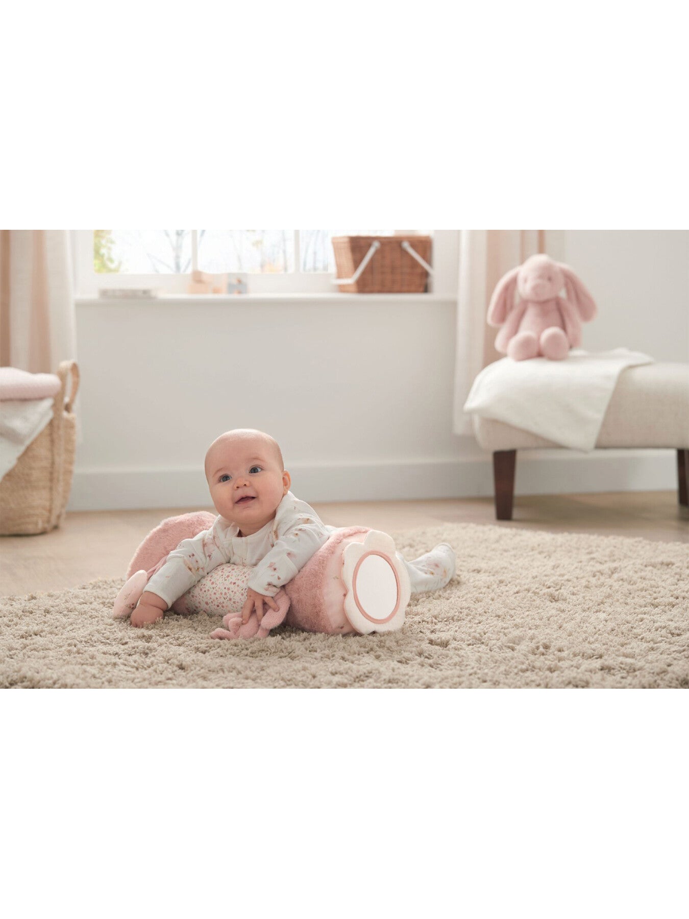 Welcome to the World Bunny Tummy Time Roll